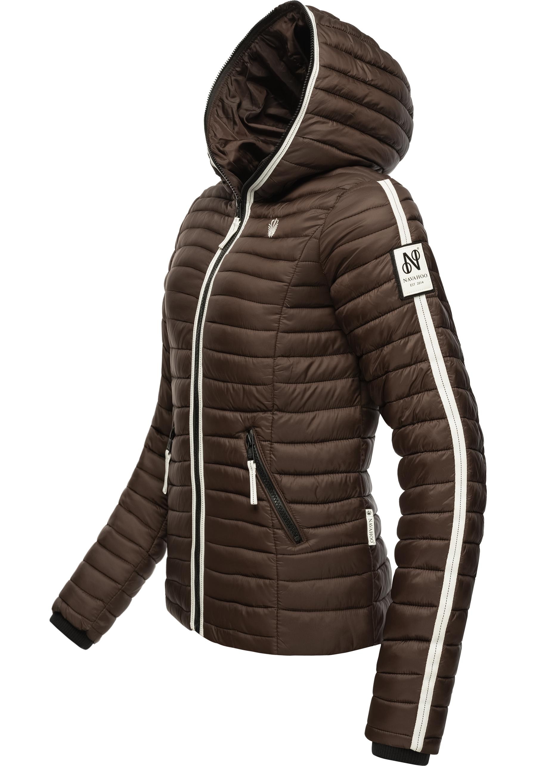 Navahoo Steppjacke »Kimuk Prc«, mit Kapuze, leichte Übergangsjacke mit Kapuze