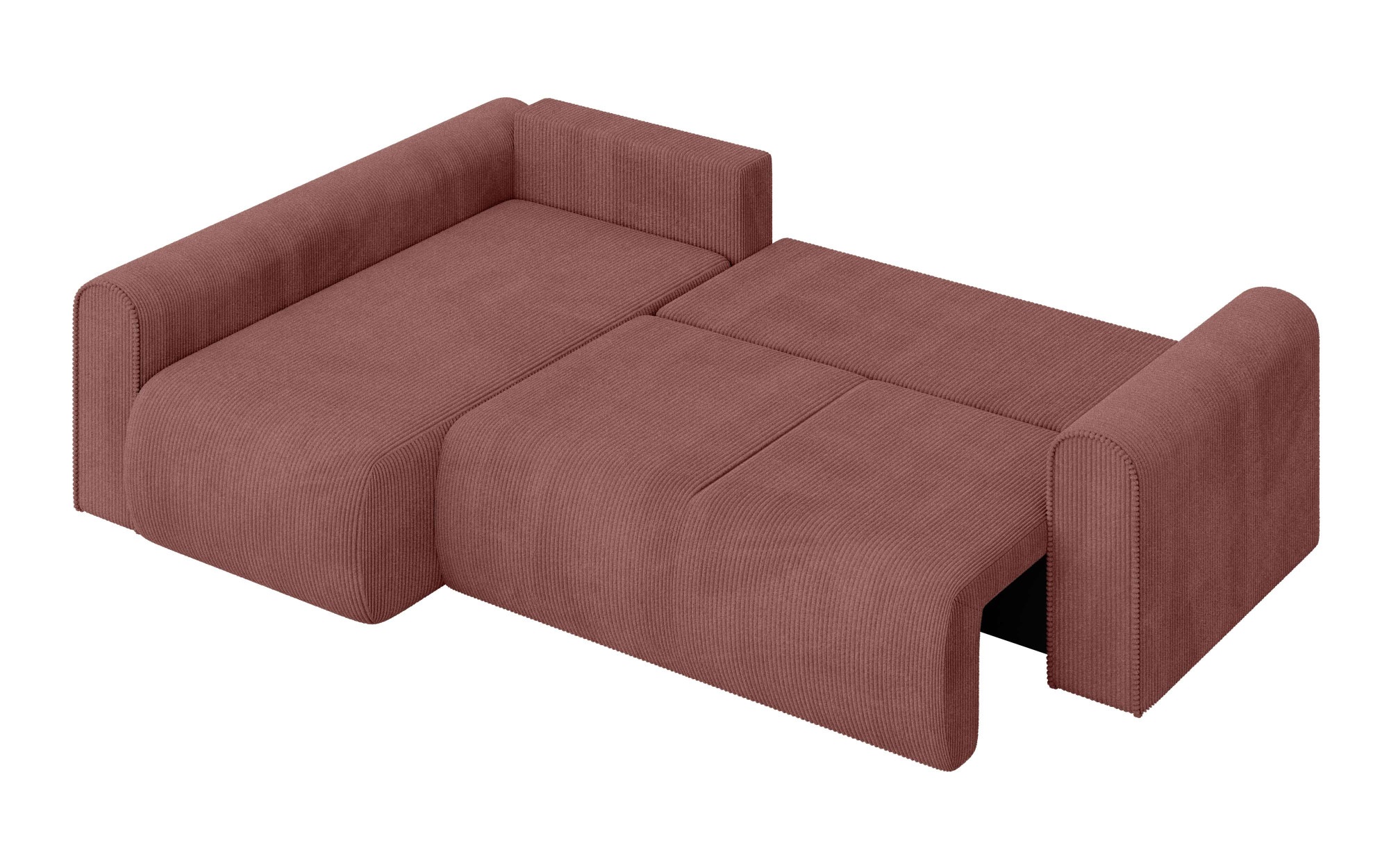 INOSIGN Ecksofa »Zacharia wahlweise Schlafsofa mit Bettkasten, B/T/H 250/166/86 cm«, L-Form mit Wellenunterfederung, Ottomane rechts oder links bestellbar
