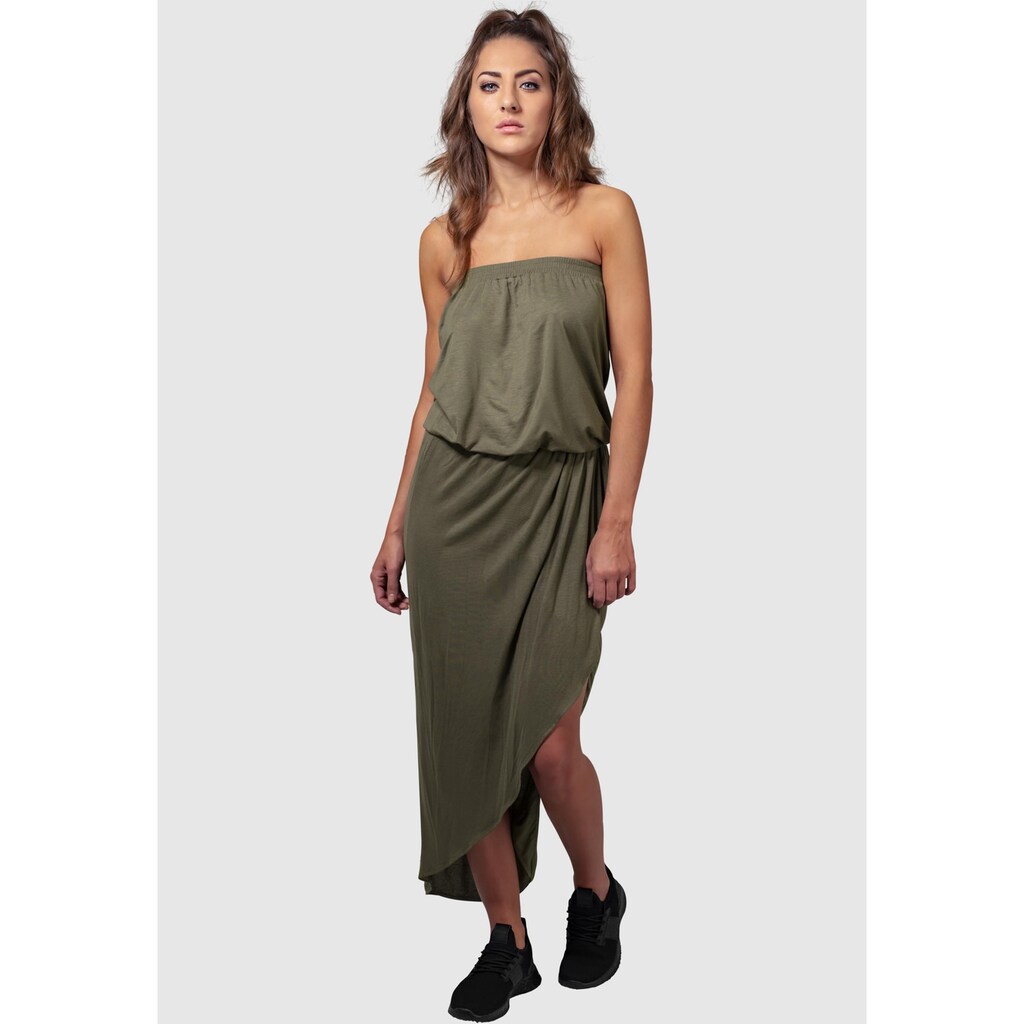 URBAN CLASSICS Shirtkleid »Urban Classics Damen Ladies Viscose Bandeau Dress«, (1 tlg.)