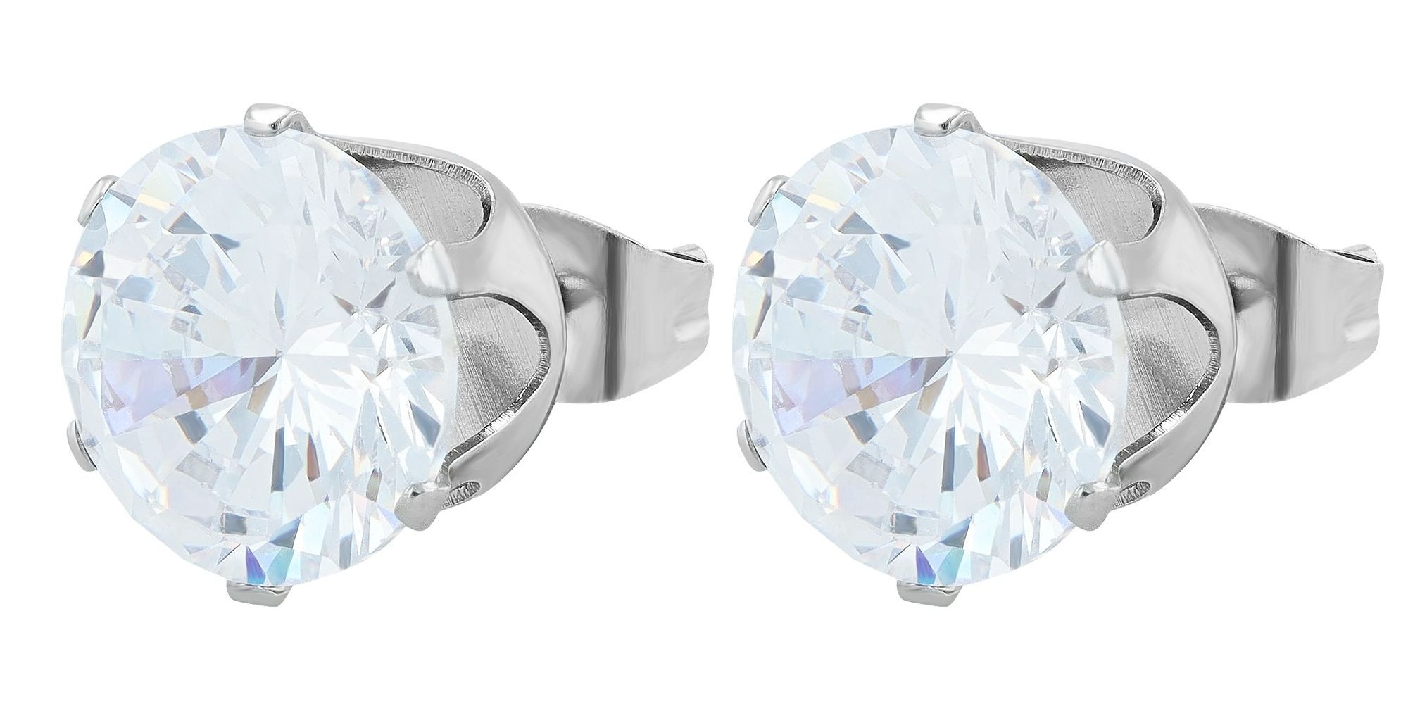 Adelia´s Paar Ohrhänger »Damen Ohrringe – Ohrstecker aus Edelstahl mit Zirkonia« Perfekt als Geschenk zum Muttertag