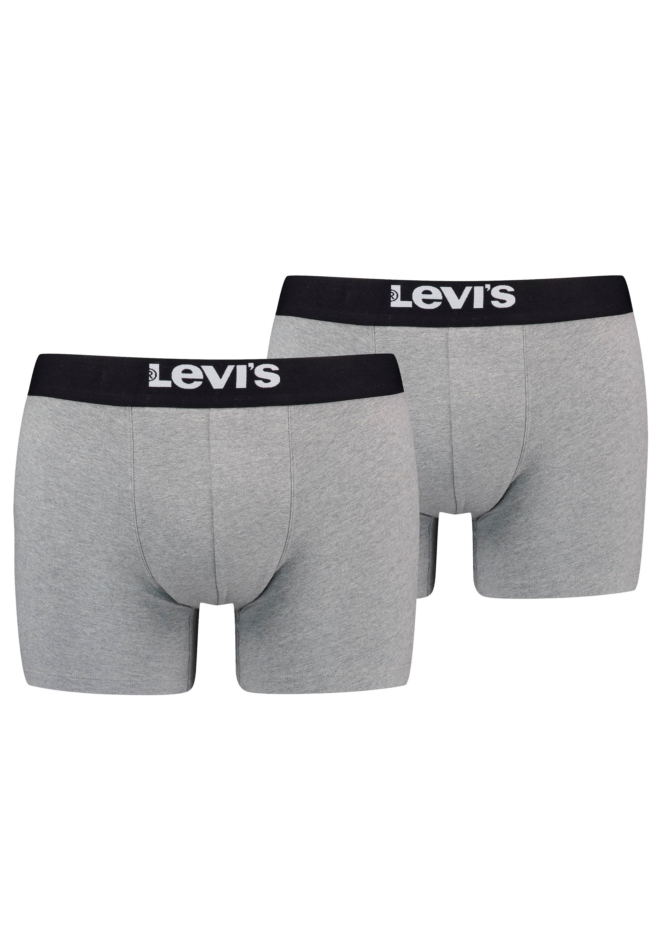 Levis Boxershorts, (Packung, 2er-Pack), mit breitem Logobund