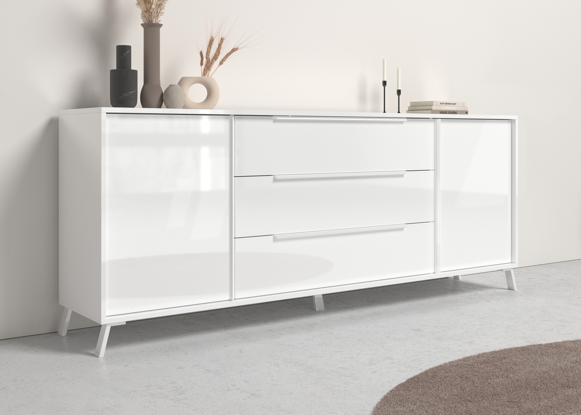 Home affaire Sideboard "City" Breite ca. 205 cm günstig online kaufen