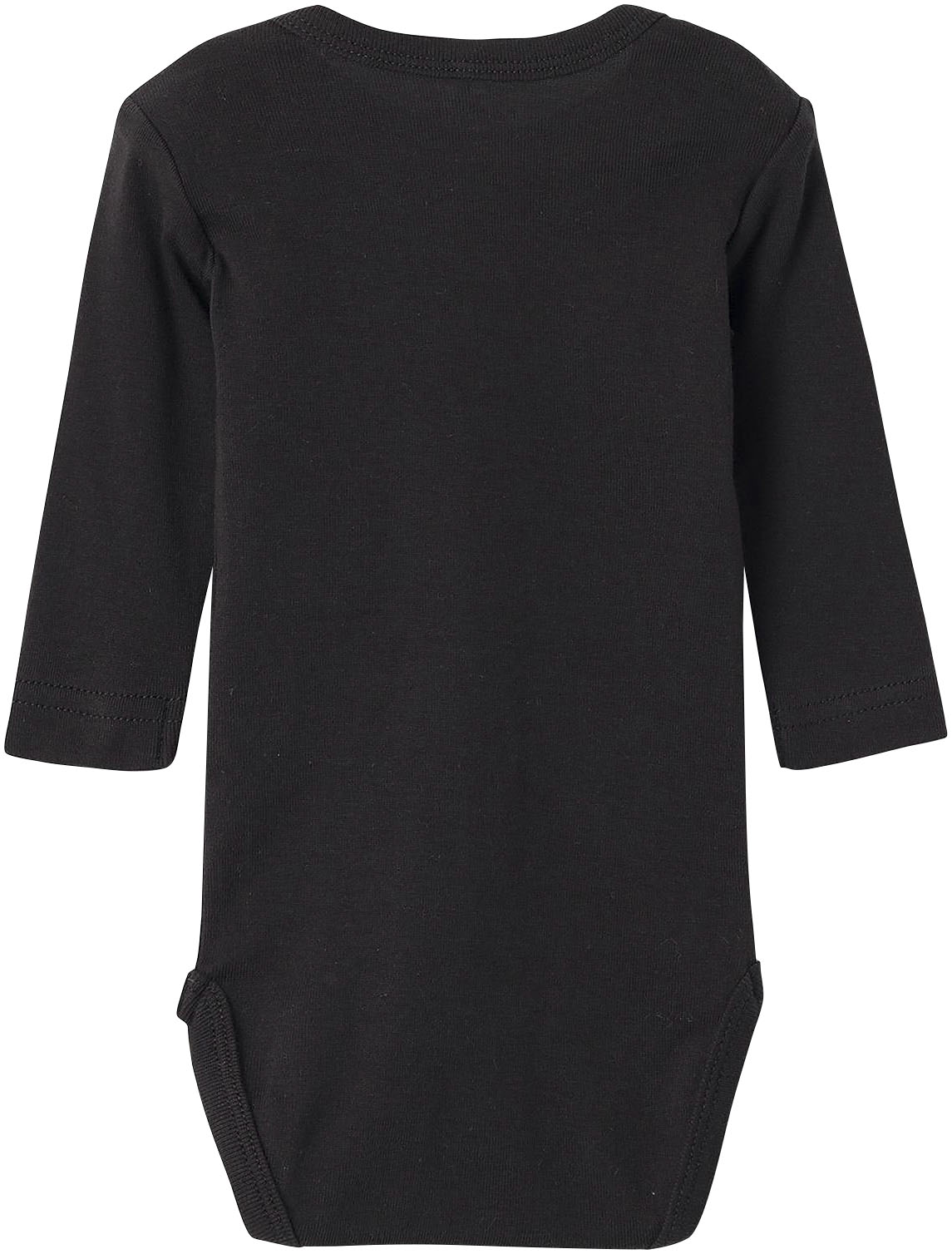 Thumbnail - Name It Langarmbody "NBNBODY 2P LS SOLID BLACK NOOS" Set, 2 Stk. tlg.