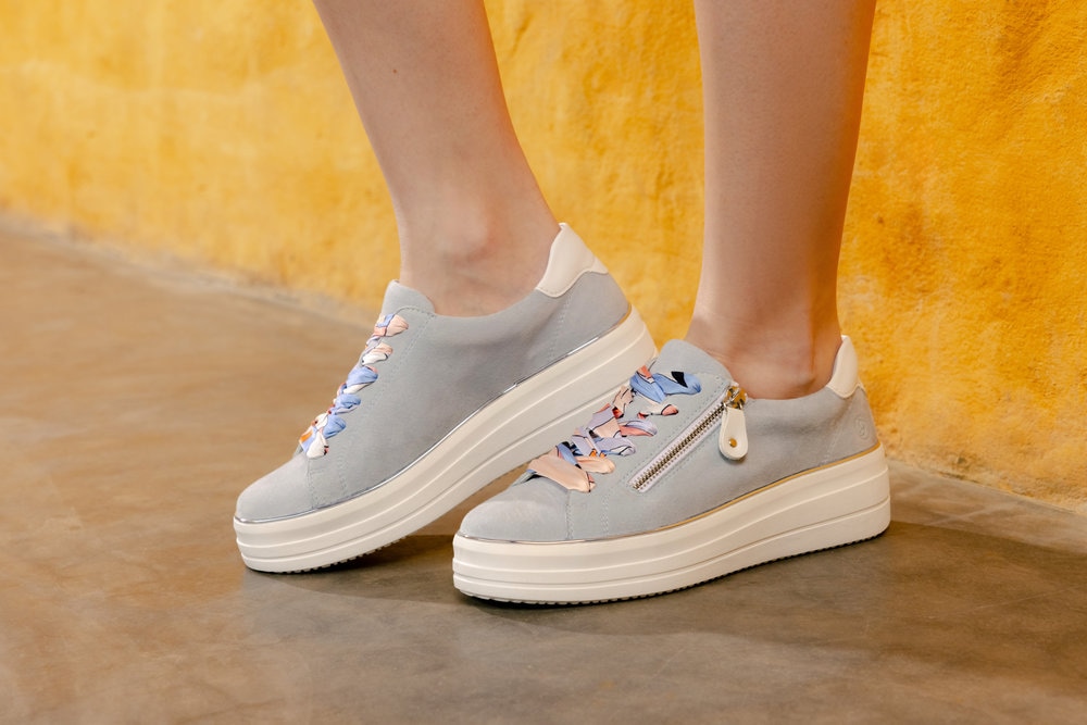 Remonte Plateausneaker, Freizeitschuh, Halbschuh, Schnürschuh mit seitlichem Reißverschluss