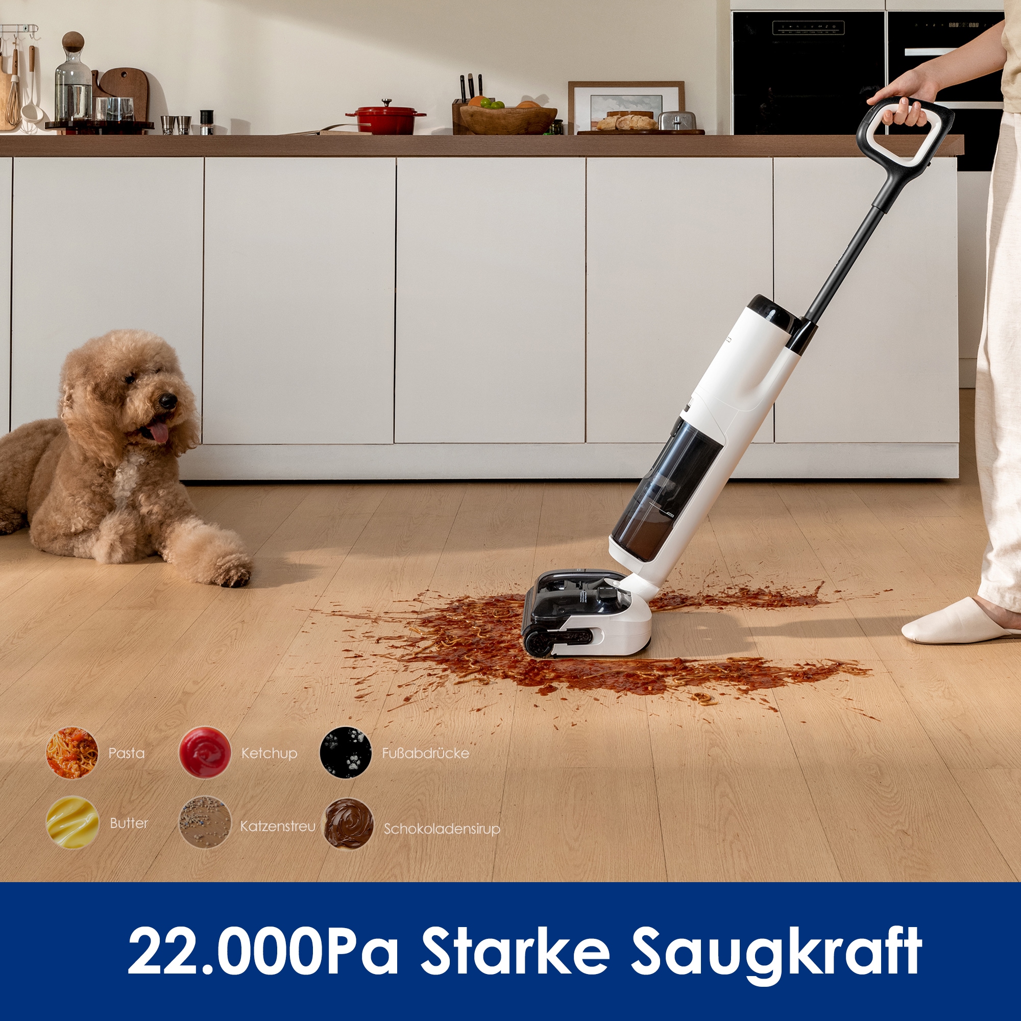 Tineco Nass-Trocken-Sauger »FLOOR ONE S5 Max 22.000pa Saugleistung, 85° Grad Selbstreinigung« Anti Allergiker HEPA Filter