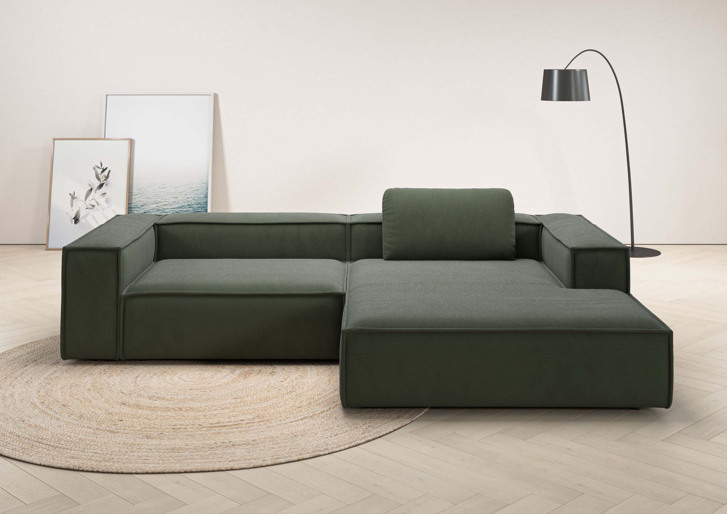 Places of Style Ecksofa "Watertown, modernes XXL L-Form, 306 cm breit", Gro günstig online kaufen