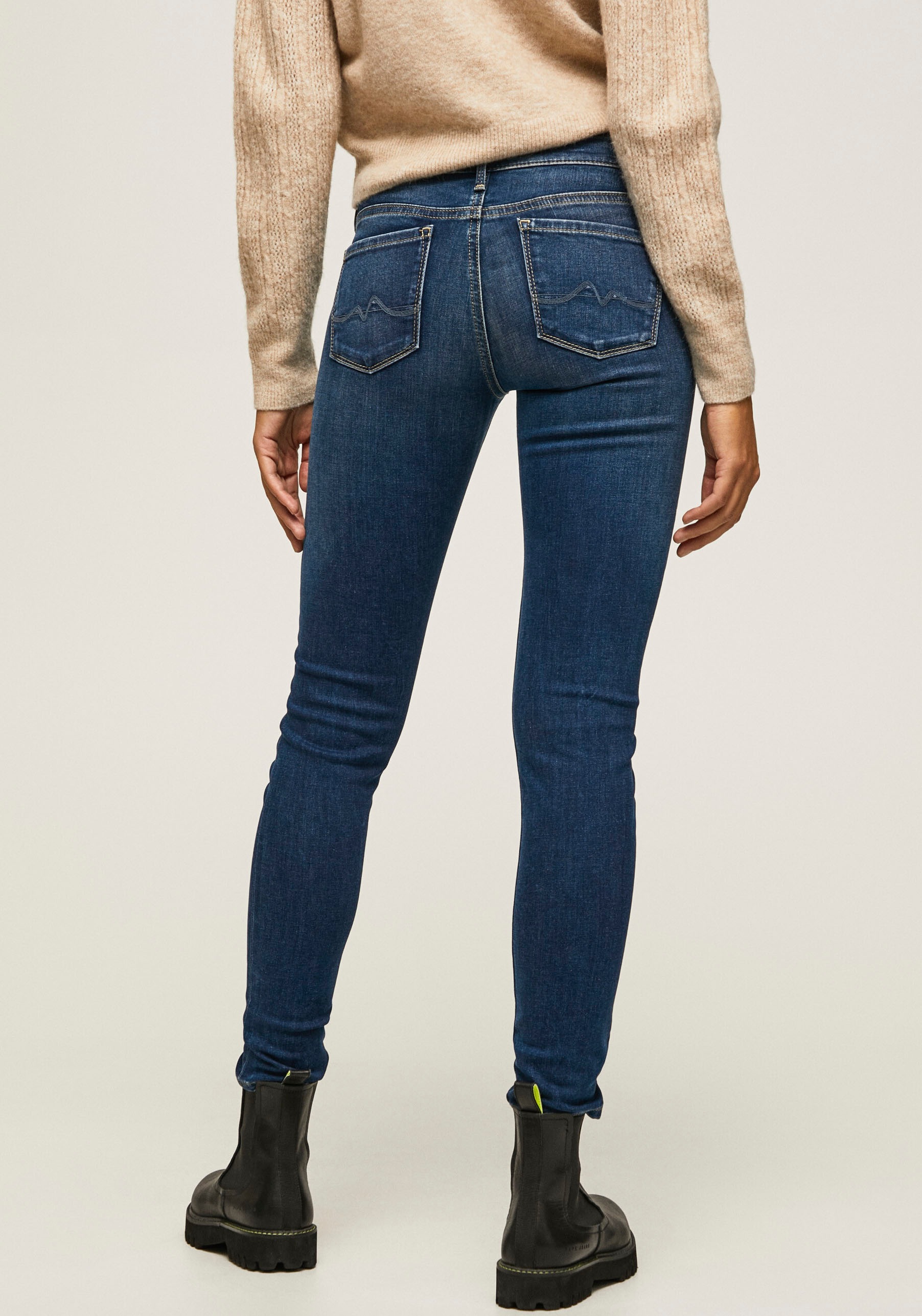 Pepe Jeans Skinny-fit-Jeans "SOHO", im 5-Pocket-Stil mit 1-Knopf Bund und S günstig online kaufen