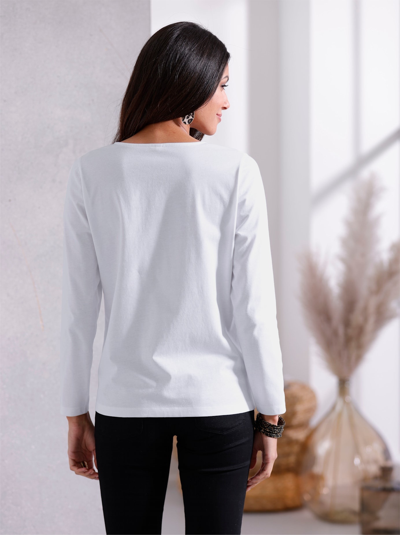 Classic Basics Langarmshirt "Langarm-Shirt" 1 Stk. tlg. günstig online kaufen