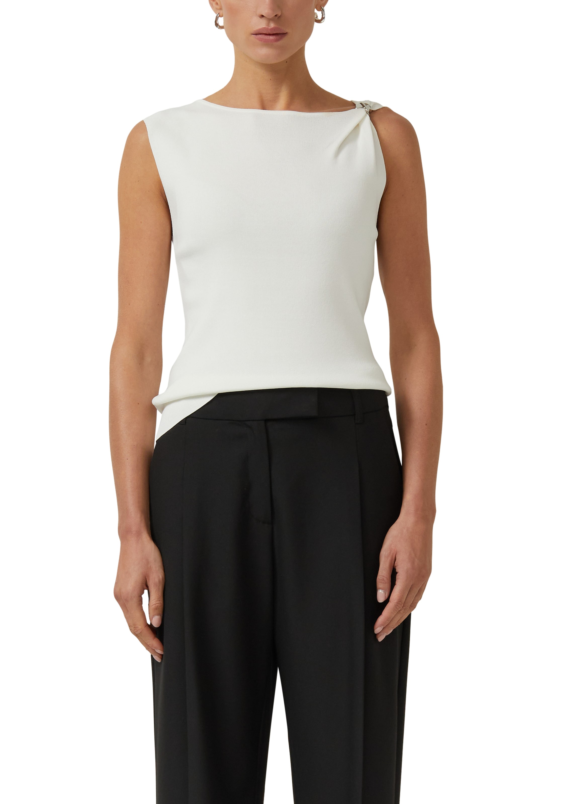 s.Oliver BLACK LABEL Kurzarmshirt mit Träger Detail