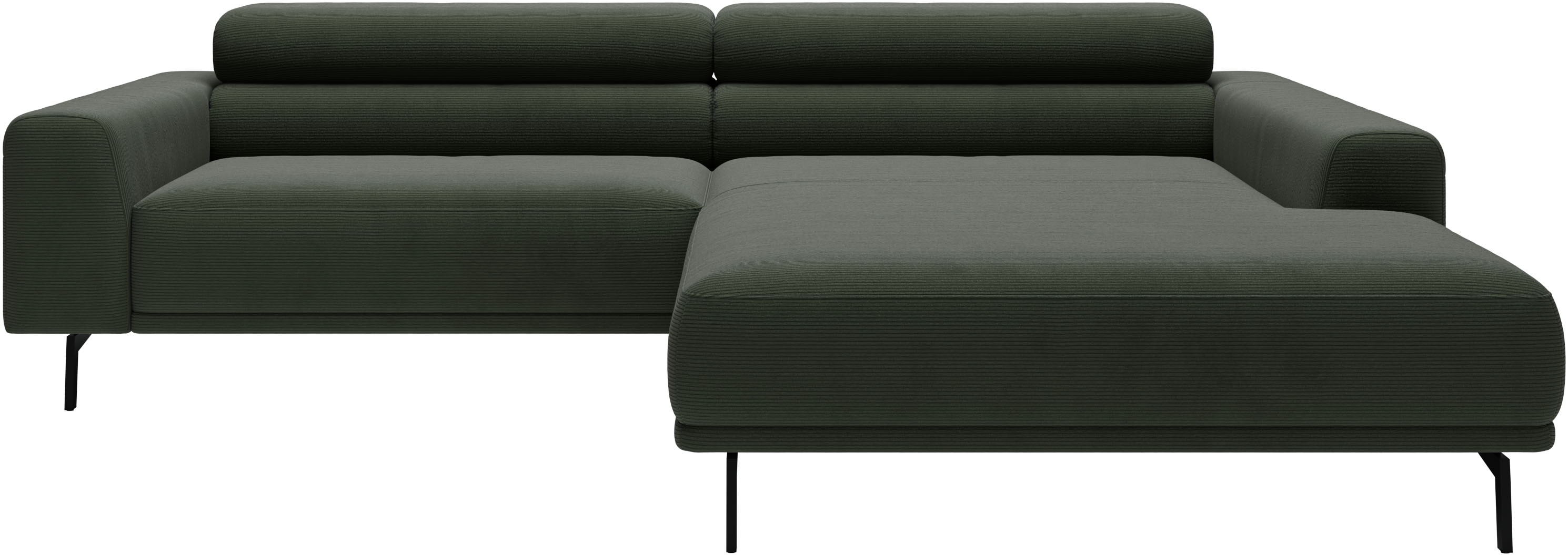 SCHÖNER WOHNEN-Kollektion 1100000002199 "Tossa, Modernes Design trifft smarte Funktione, Breite 258 cm" Motorischer Sitzvorzug, Kopfteil-Funktion & Saugroboter-Höhe