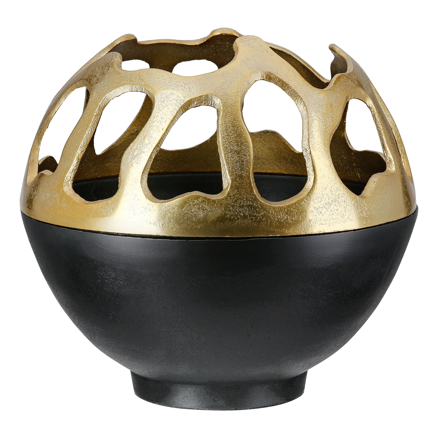 GILDE Windlicht "Windlicht Branca goldfarben; schwarz", (1 St.) günstig online kaufen