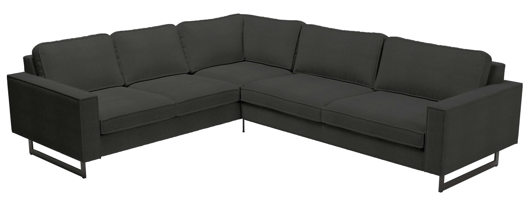 Places of Style Ecksofa »Pinto, 250/290 cm, langer Schenkel, XXL, Ottomane«, Cord, Feincord, Luxus-Microfaser Leder und Chenille