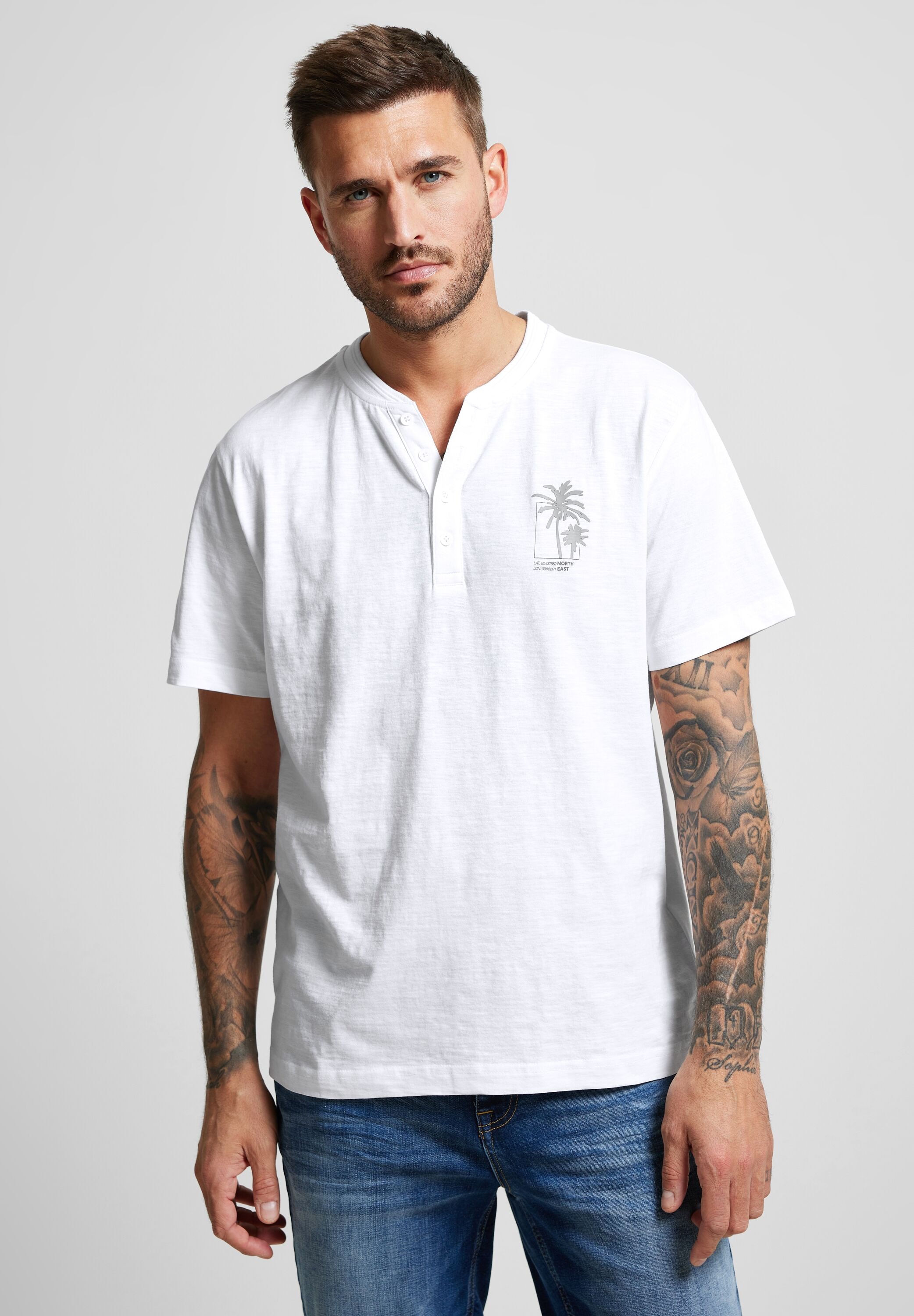 BAUR ONE bestellen ▷ T-Shirt, | reiner STREET MEN Baumwolle aus