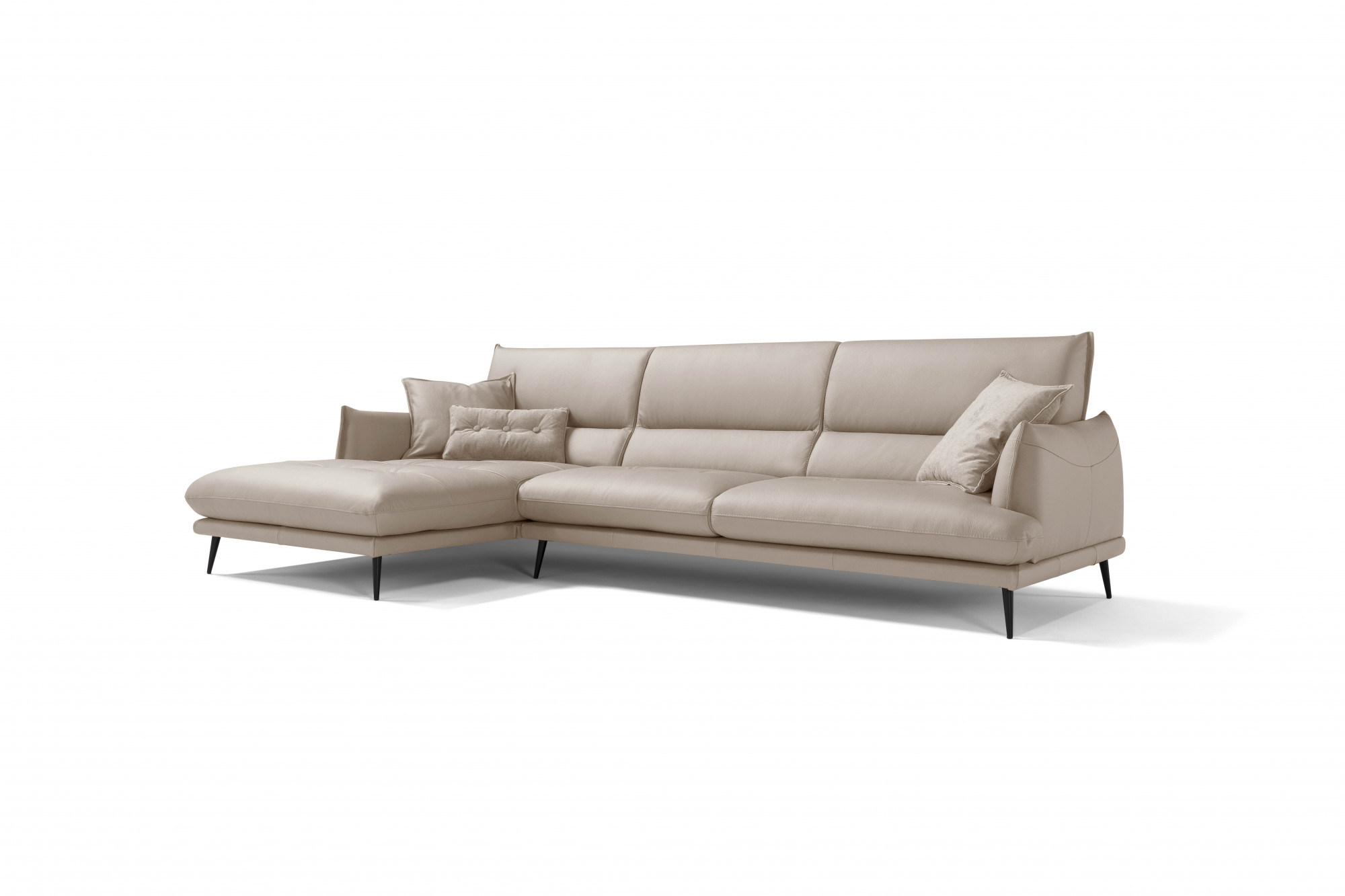 Egoitaliano Ecksofa "FUNNY, hochwertiges & aktuelles Design, bequeme Rückenlehne, L-Form" hochwertiger Sitzkomfort, L-Form
