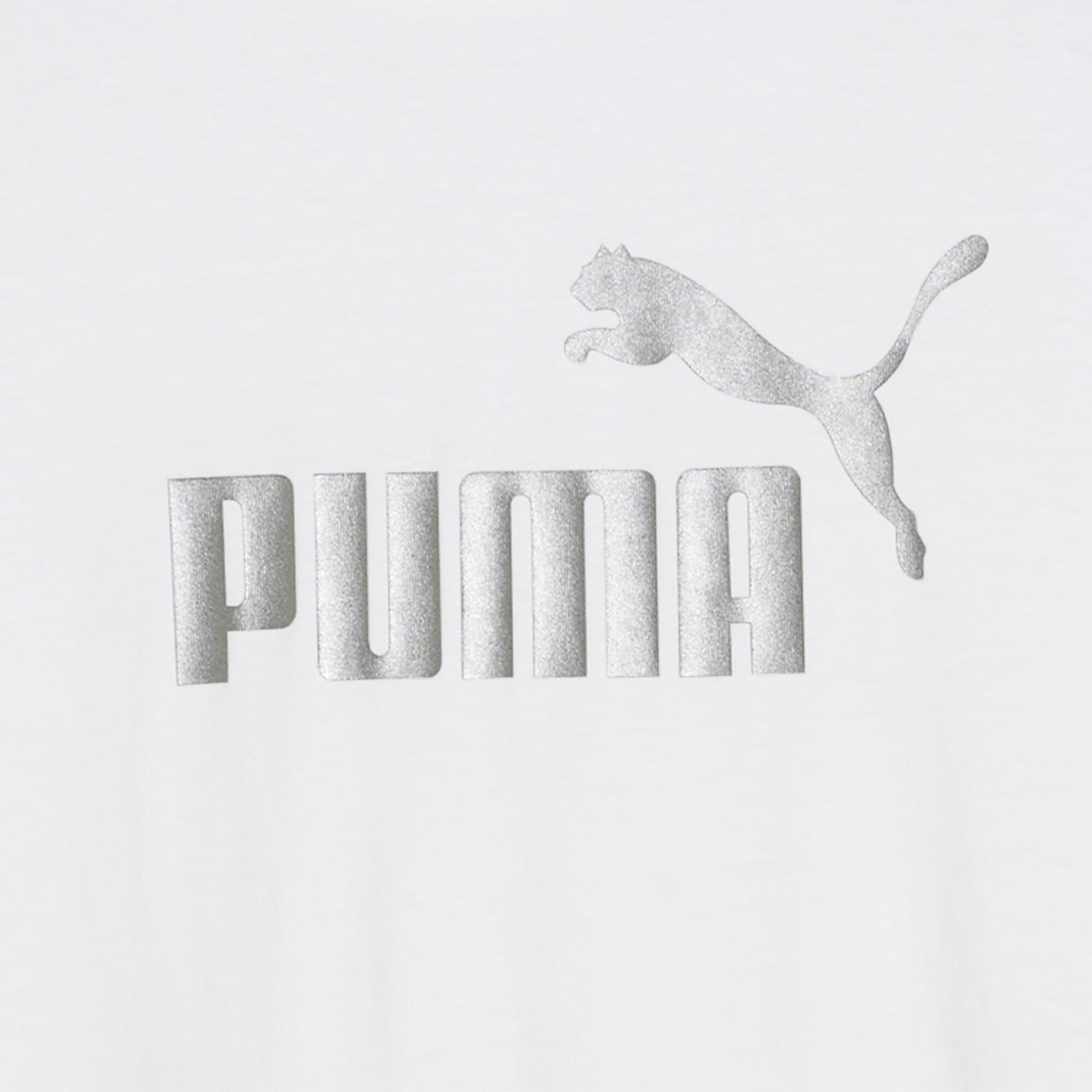 PUMA T-Shirt »ESS METALLIC No. 1 Logo T-Shirt Damen«