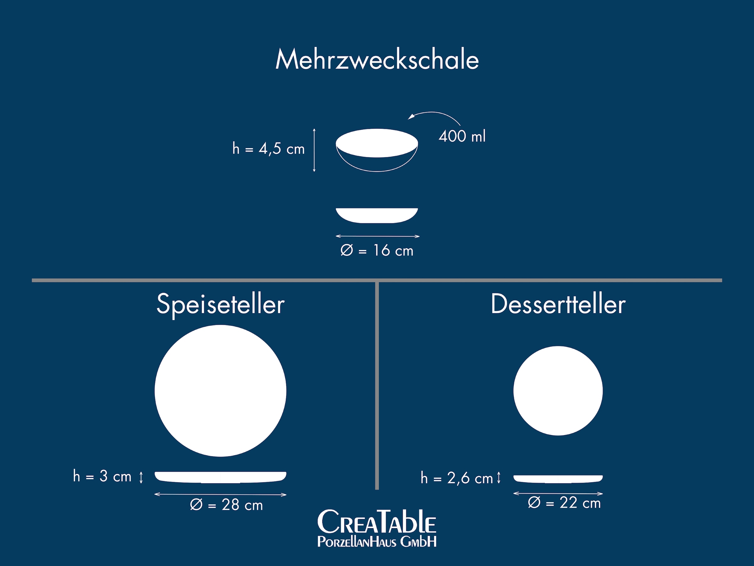 CreaTable Teller-Set »Uno Mykonos glänzend, Geschirr-Set, 12-tlg.« Modernes Spiraldekor, Reaktivglasur