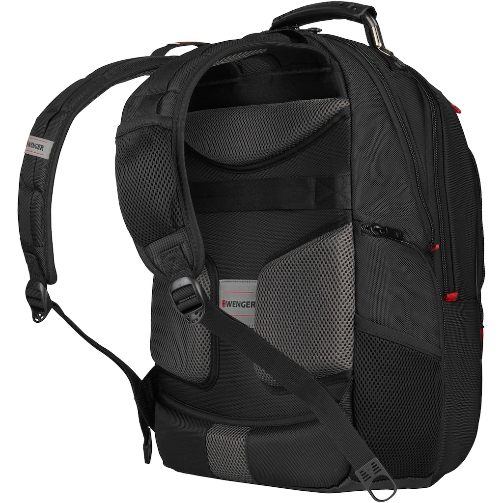 Wenger Laptoprucksack »Pegasus Deluxe, schwarz«, für Laptops bis 16 Zoll inkl. USB-Schleuse