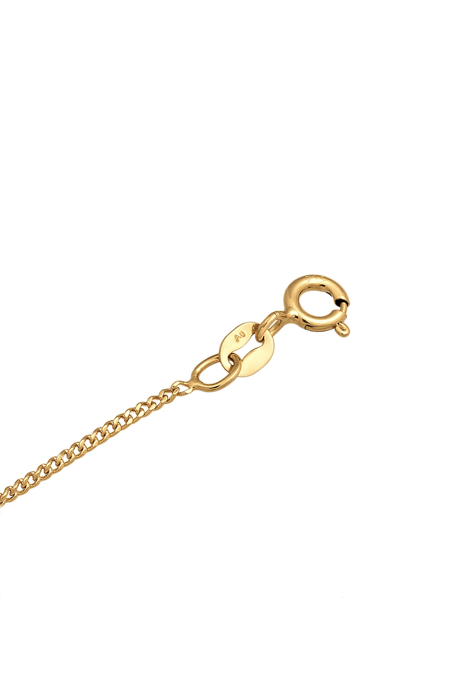 Elli Silberkette »Halskette Mädchen Herz Rosa Emaille 925 Silber«