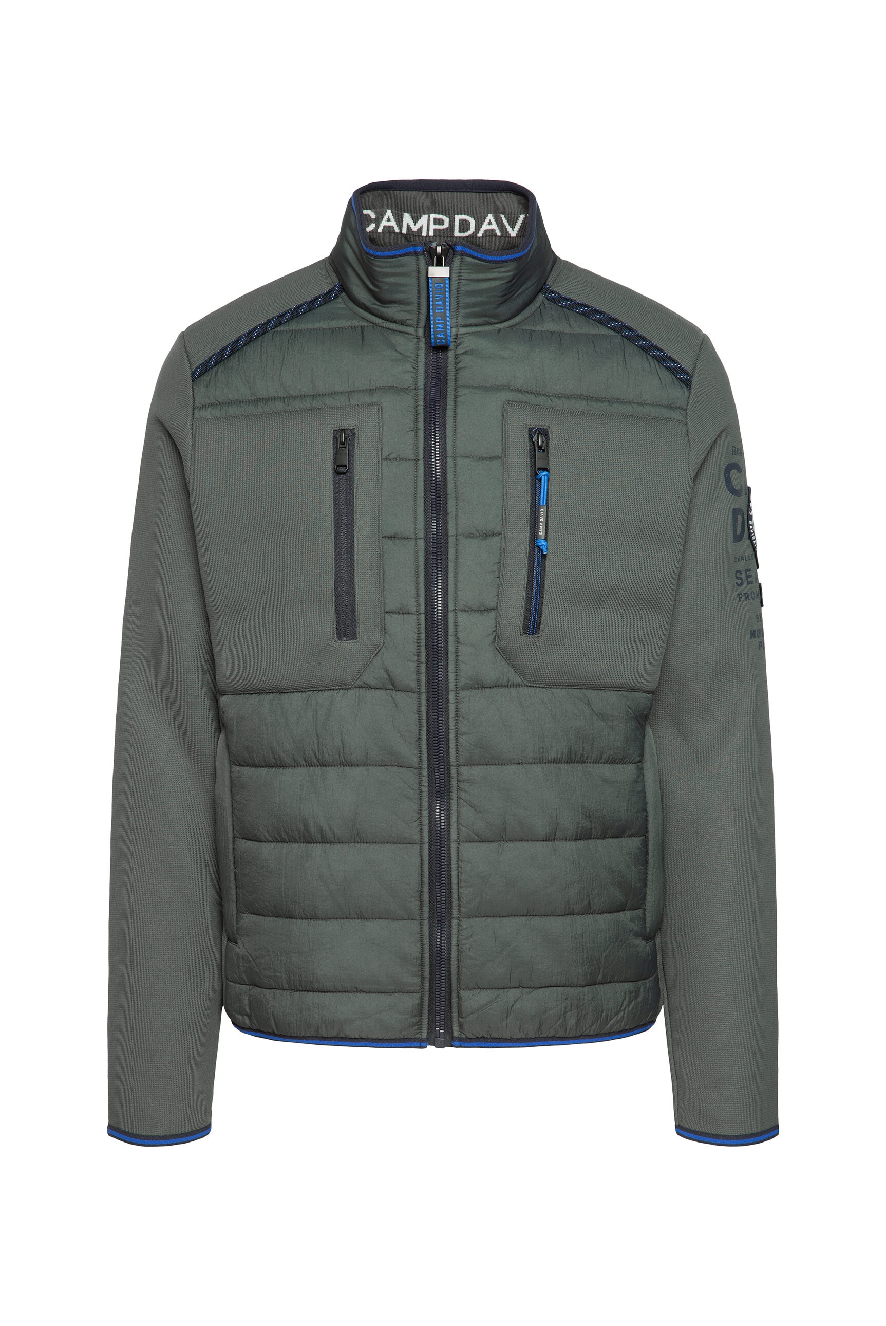 CAMP DAVID Fleecejacke, ohne Kapuze, mit Brusttaschen