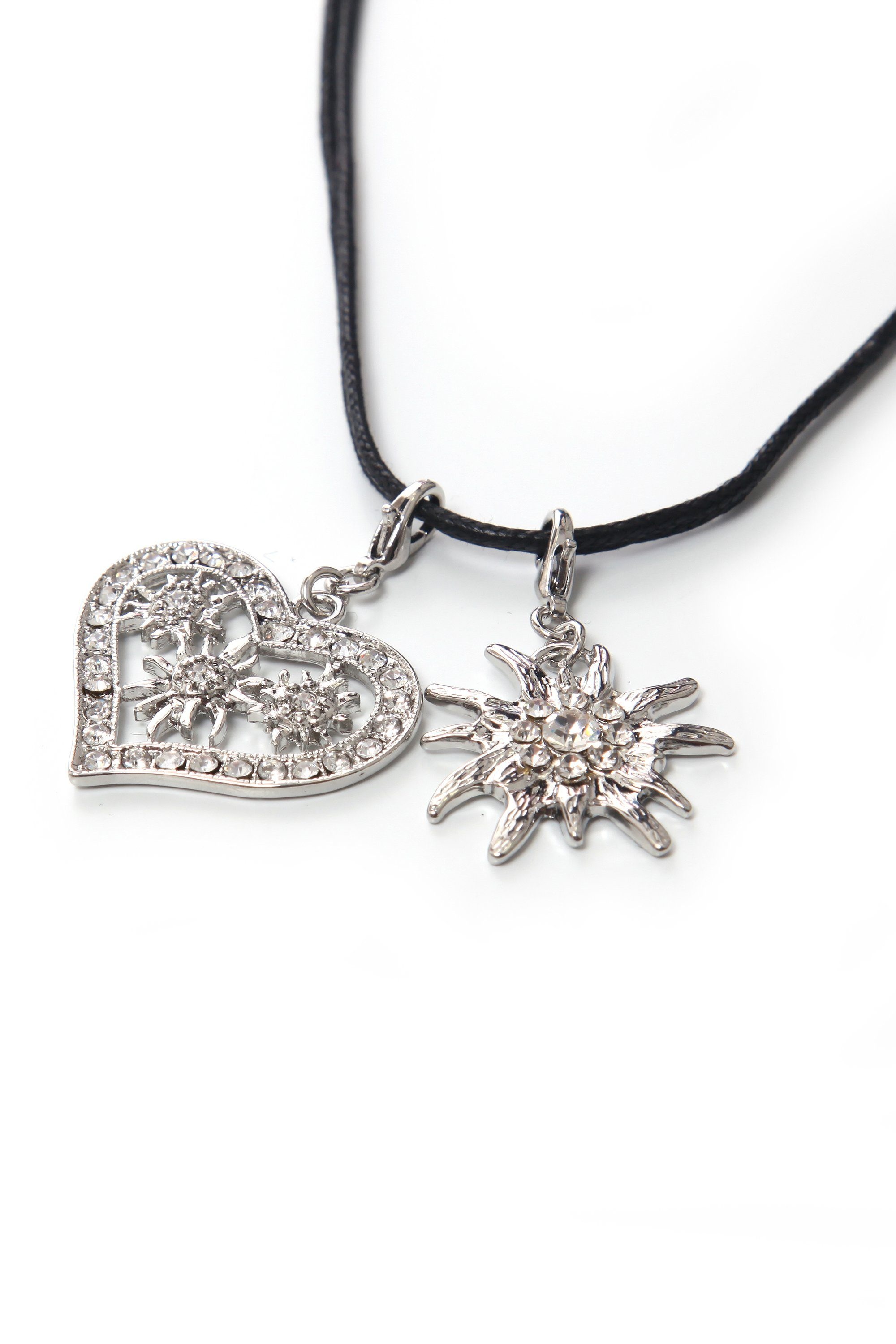 Allgäu Rebell Kette mit Anhänger »Cosima«, mit Herz und Edelweiss