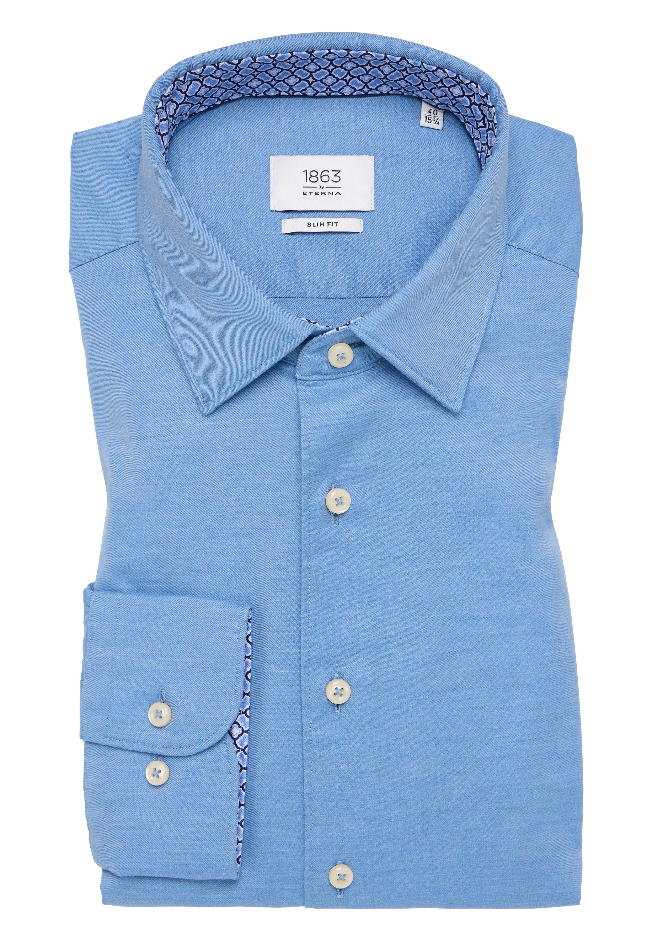 Eterna Langarmhemd »SLIM FIT«, EASY IRON (bügelleicht)