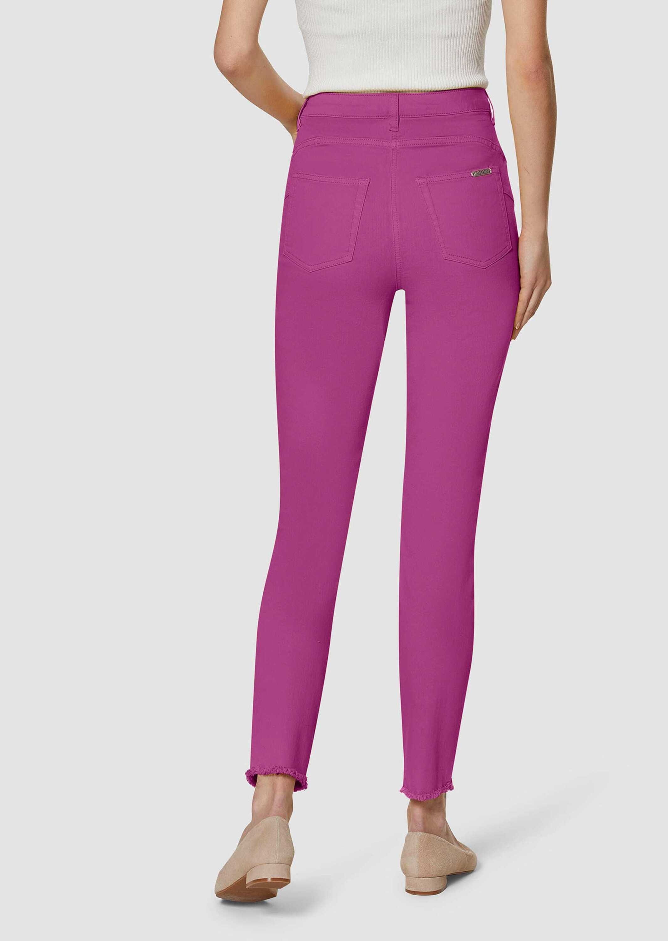 MADELEINE Regular-fit-Jeans »Jeans Mid Waist Skinny-Hose mit Fransen«