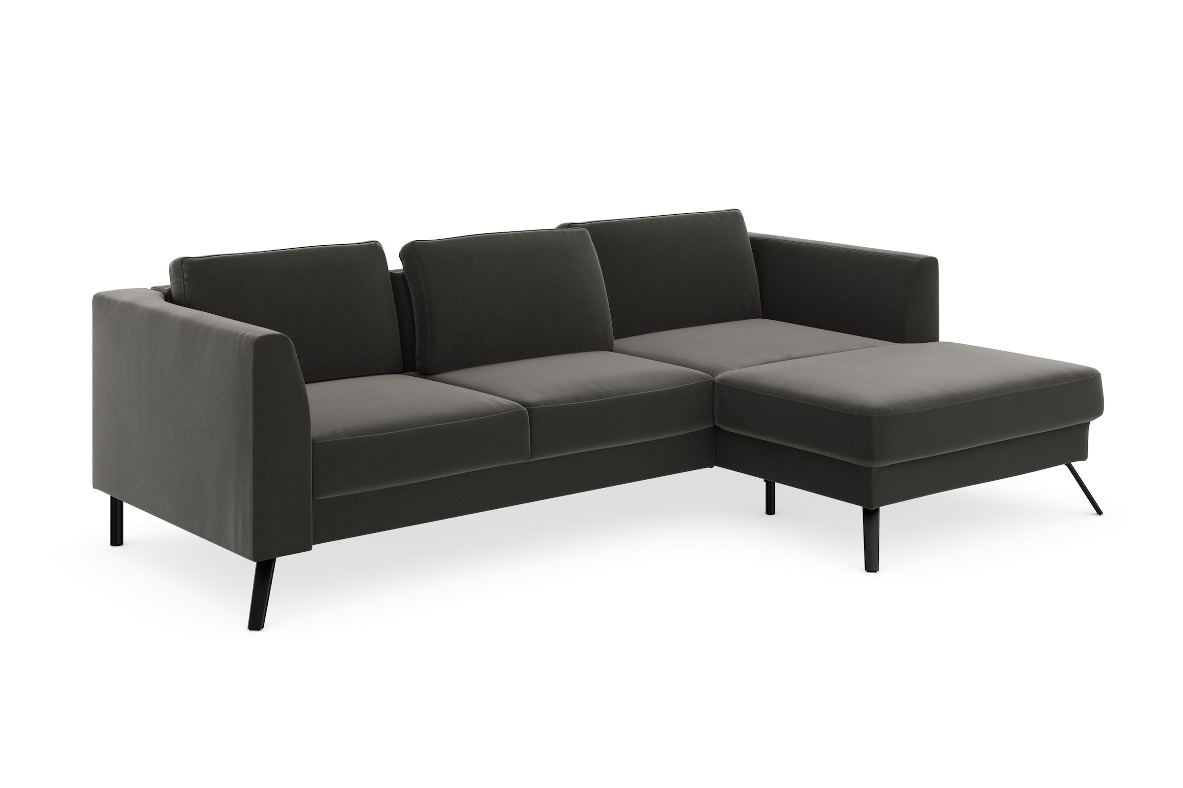 sit&more Ecksofa »Lindholm L-Form«, mit Sitztiefenverstellung und Federkern