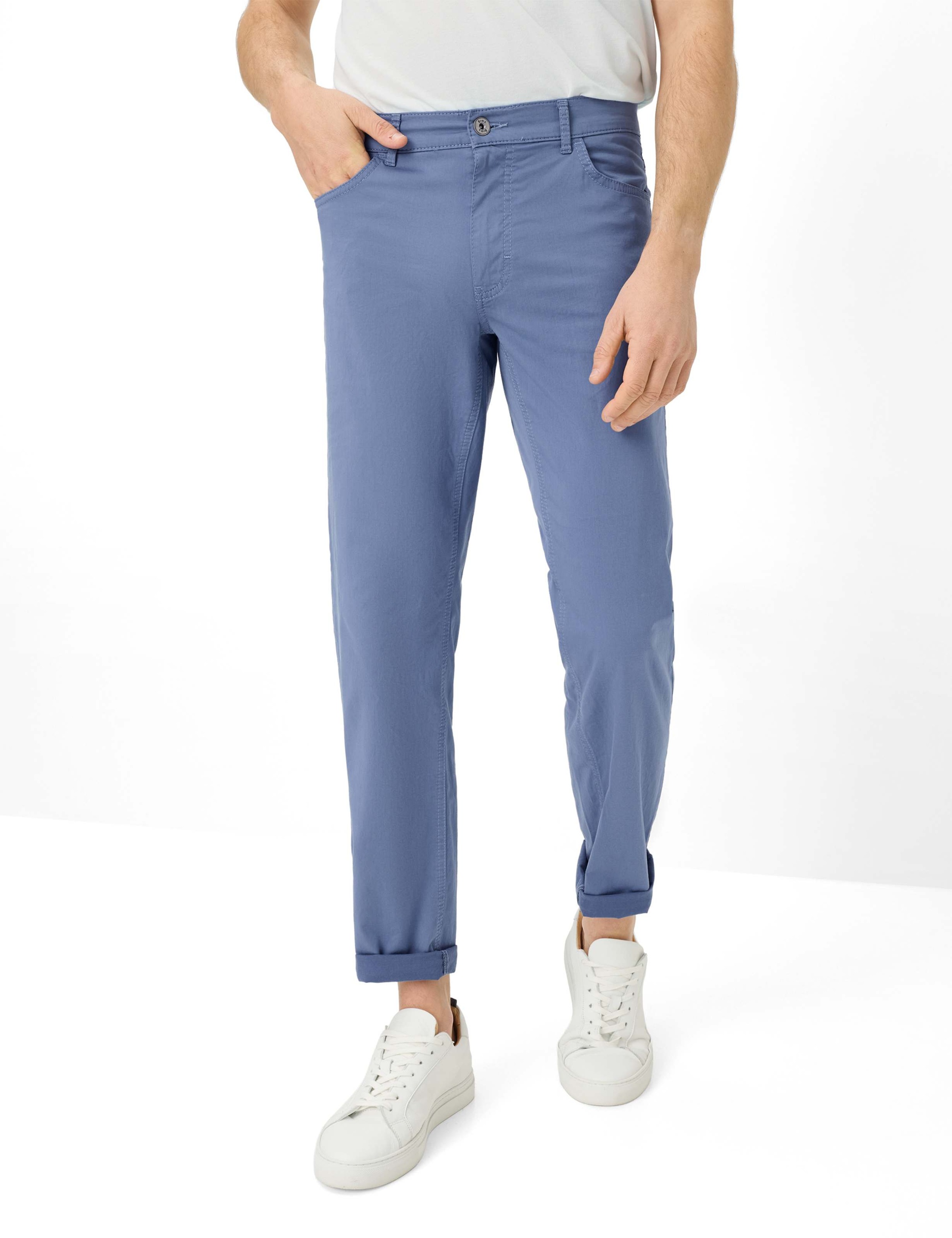 5-Pocket-Hose BRAX "Style COOPER", Herren, Gr. 40, Länge 30, blau, Web, 78% Baumwolle, 19% Lyocell, 3% Elasthan, Hosen 5-Pocket-Hose