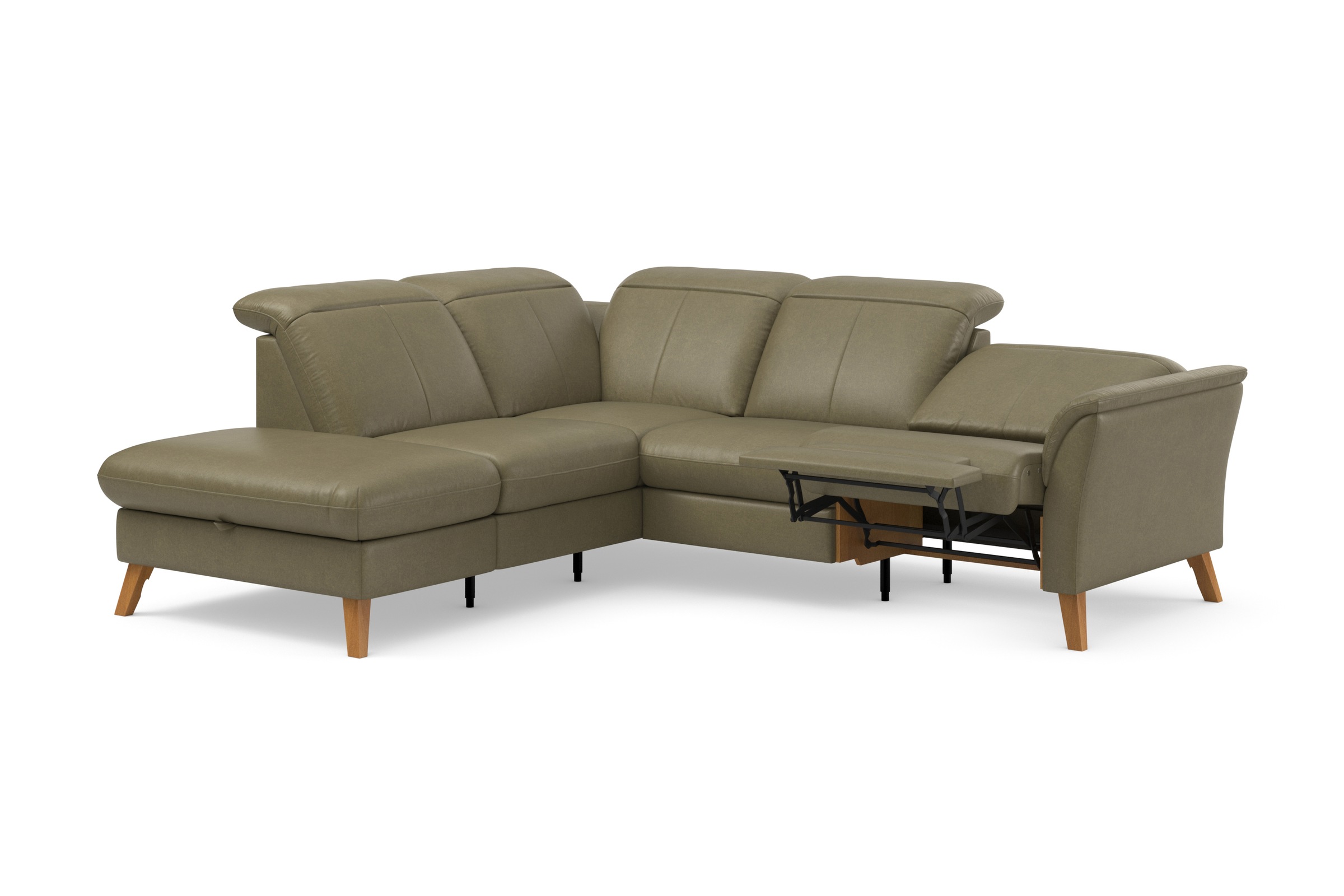sit&more Ecksofa »Romero L-Form«, wahlweise mit oder ohne TV-Funktion, Bettfunktion, Bettkasten