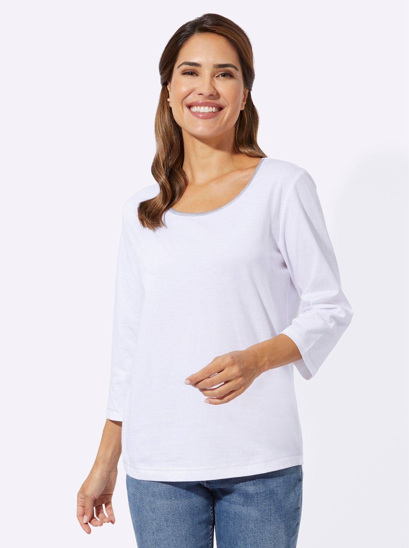 Classic Basics 3/4-Arm-Shirt "3/4-Arm-Shirt" 1 Stk. tlg. günstig online kaufen