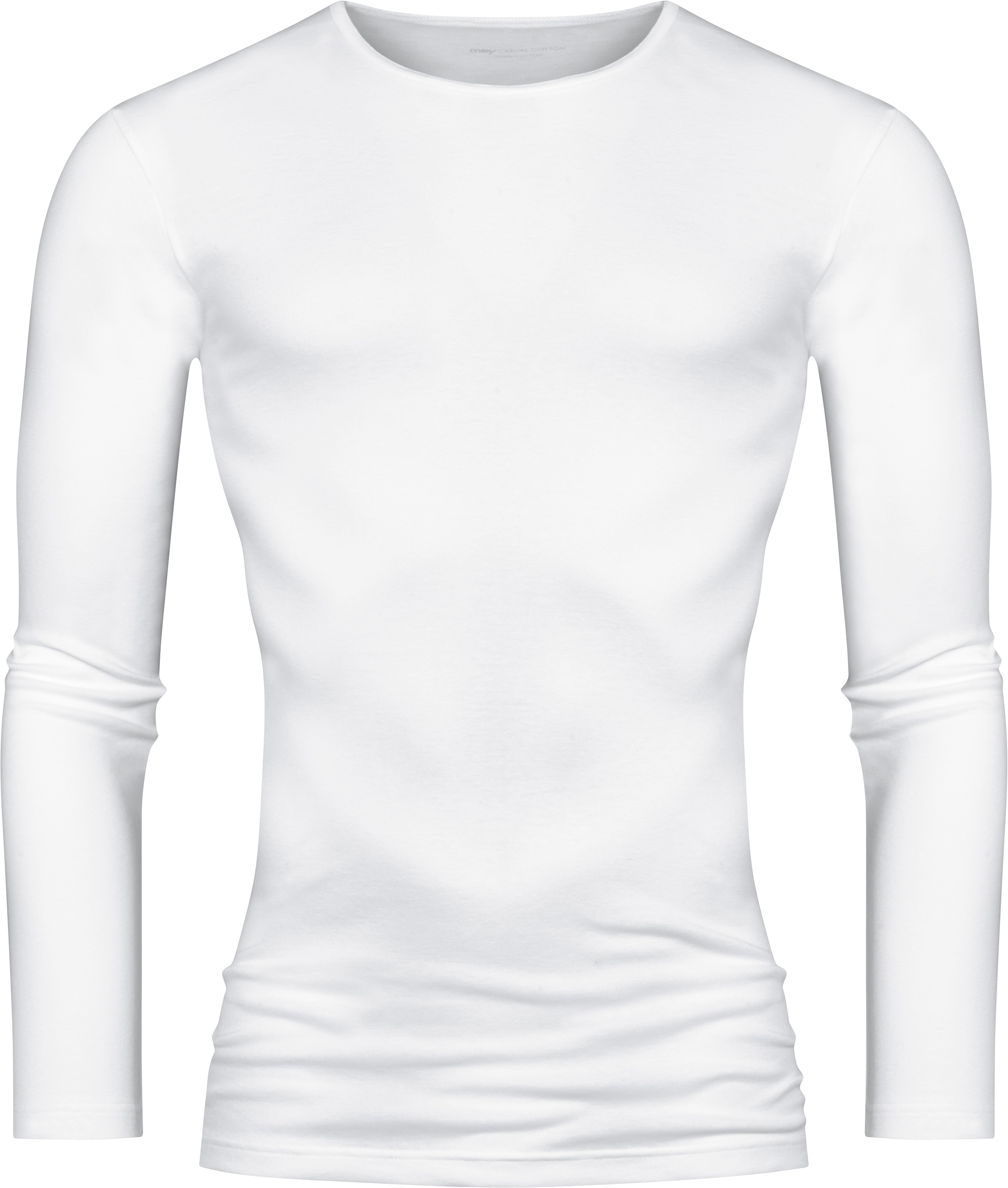 Mey Langarmshirt »CASUAL COTTON (K)«, Elastischer Halsabschluss