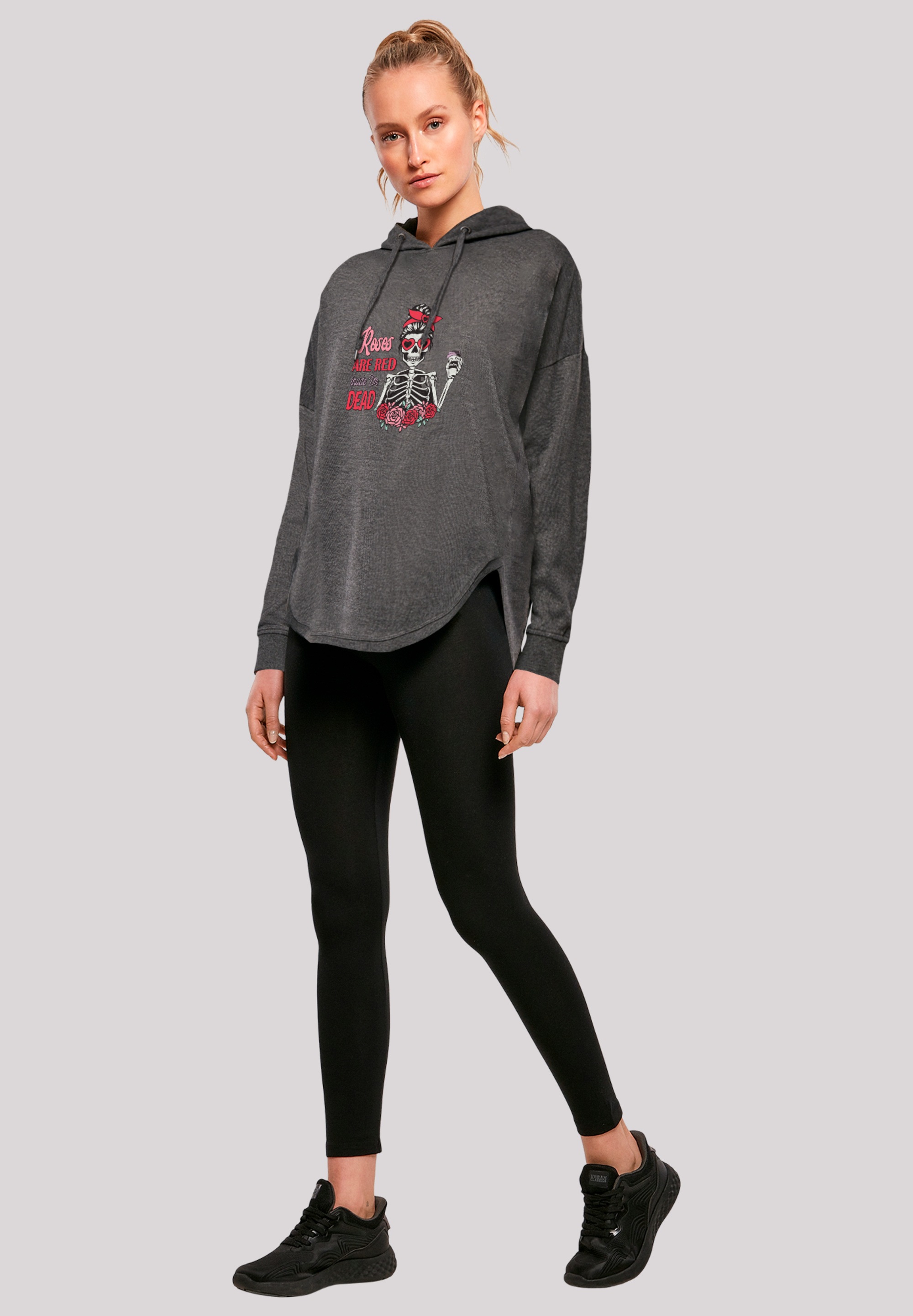 F4NT4STIC Kapuzenpullover »Anti Valentinstag Roses are red«, Premium Qualität