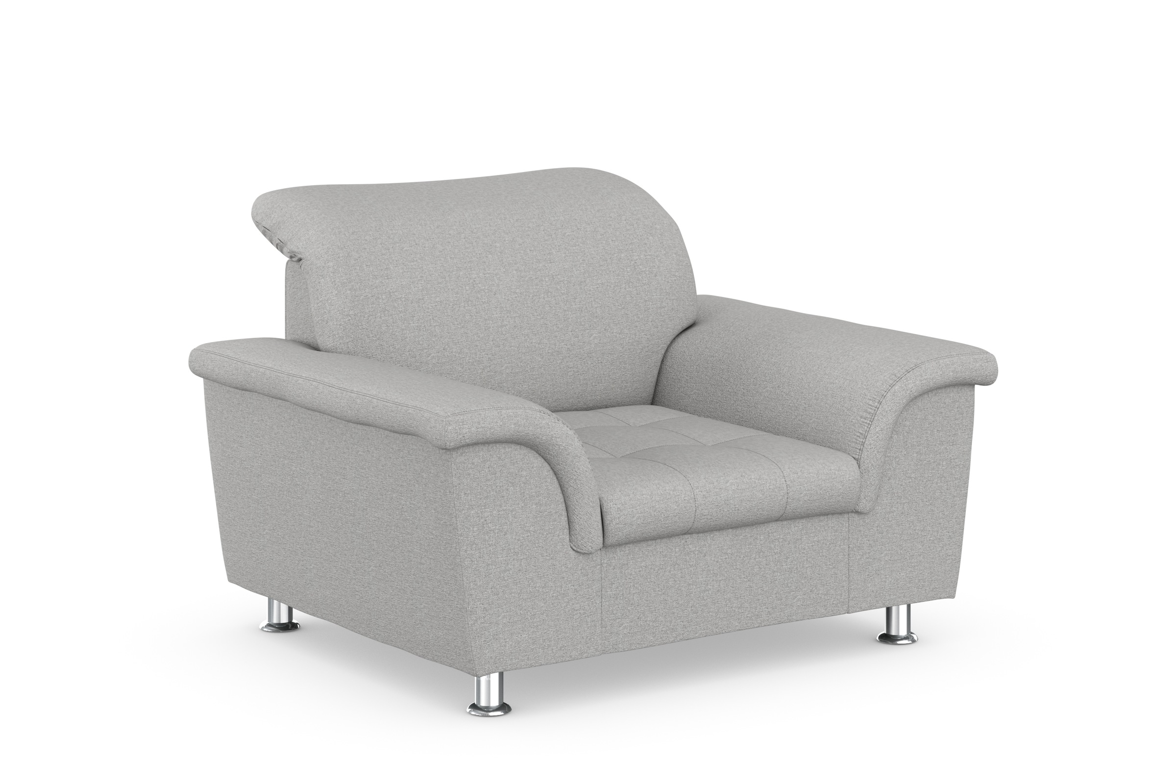 Thumbnail - DOMO collection Sessel "Franzi, zeitlos & elegant, moderne Sitzheftung" mit Kopfteilverstellung, bequeme Armlehnen, chro...