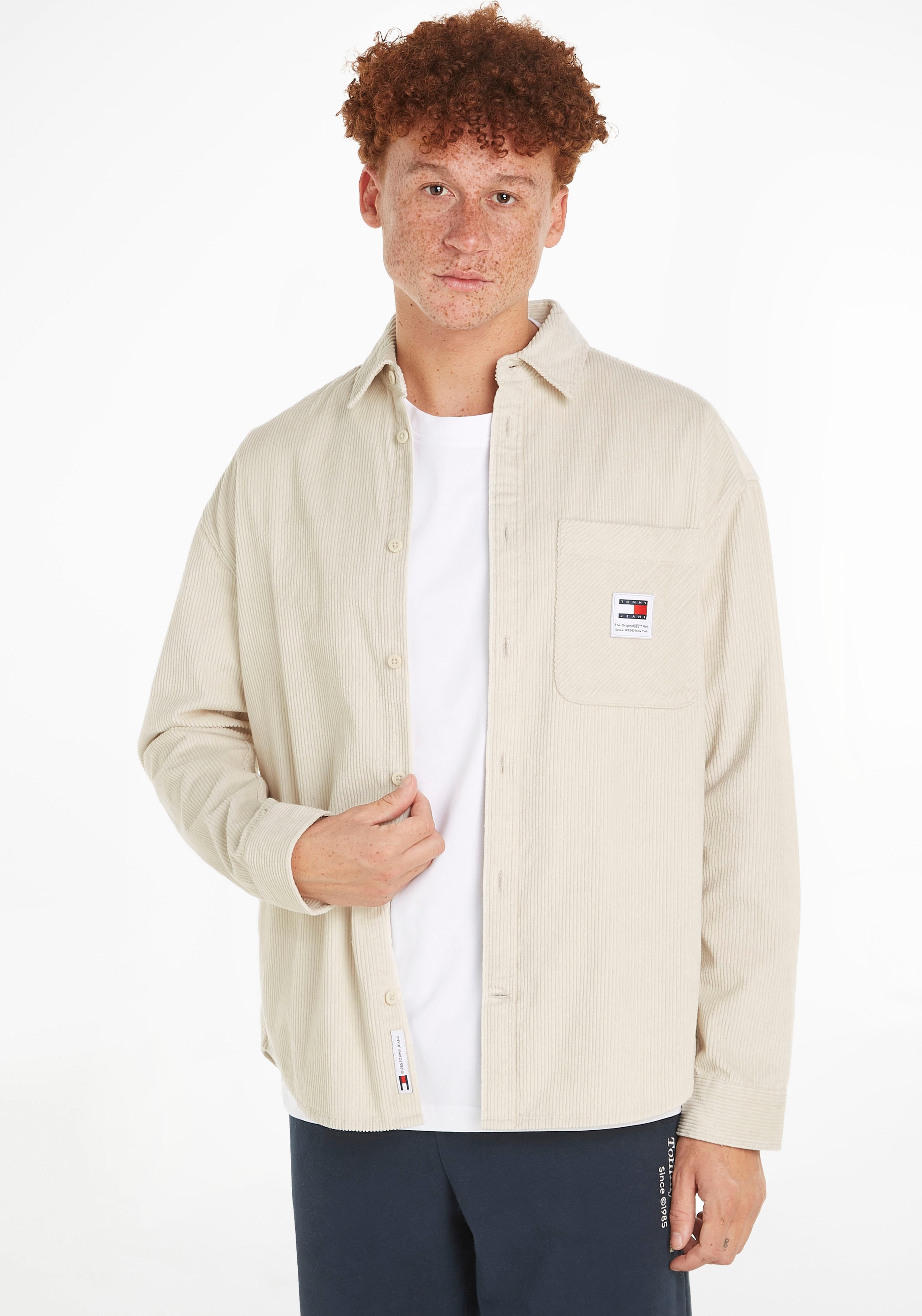 Tommy Jeans Plus Langarmhemd "TJM RLX CHNKY CORDUROY SHIRT EXT" günstig online kaufen