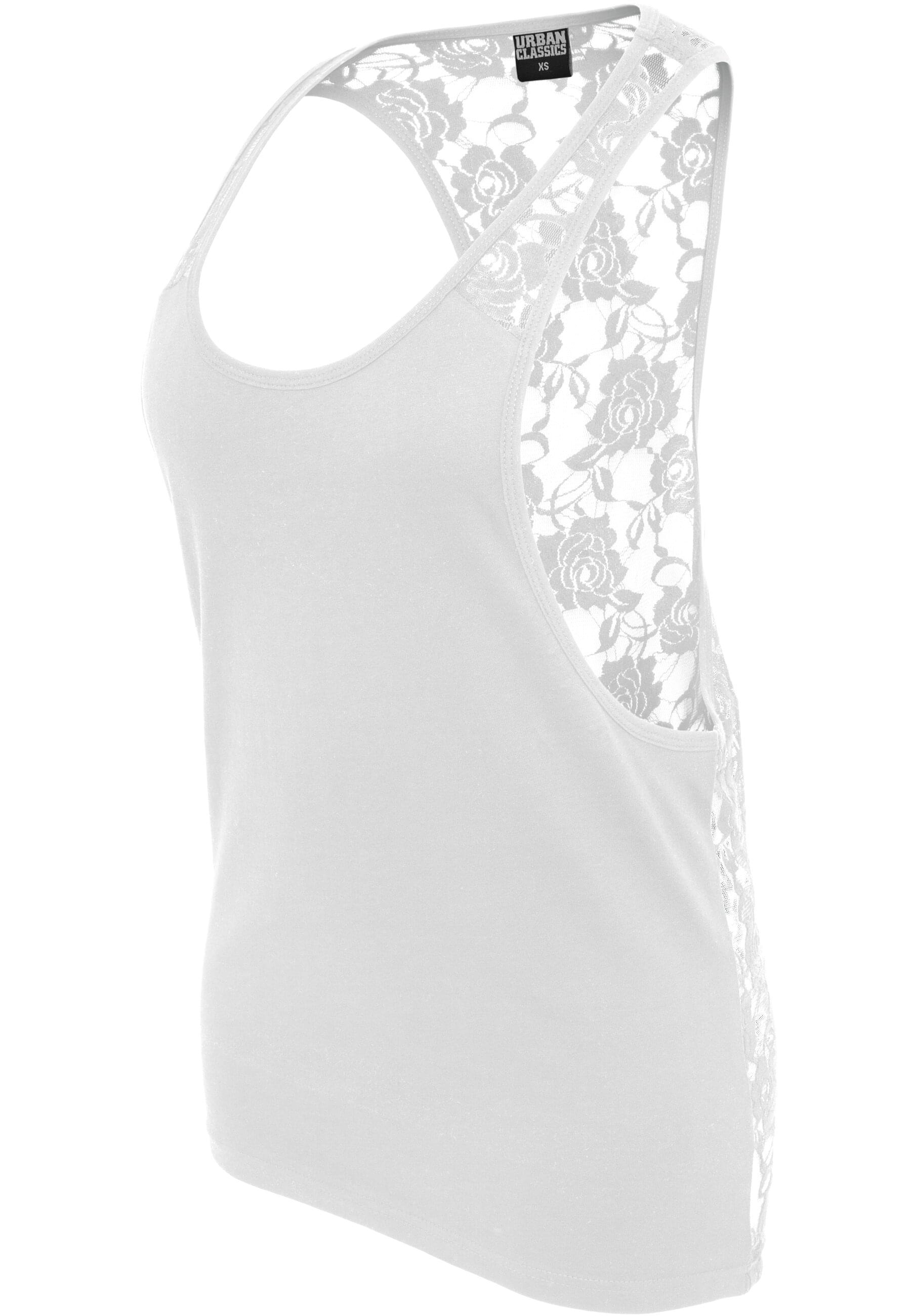 URBAN CLASSICS Muskelshirt »Urban Classics Damen Ladies Flower Laces Loose Tank«, (1 tlg.)