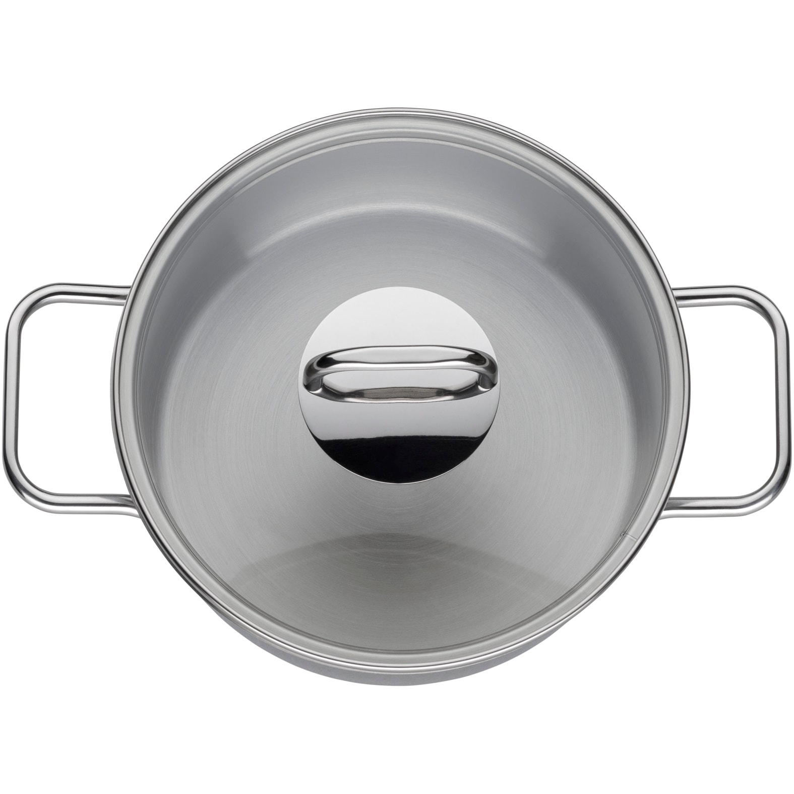 WMF Topf-Set »Inspiration Induktion, Kochtopf Set mit Glasdeckel« Set, 3x Fleischtöpfe Ø 16/20/24 cm, 1x Stieltopf Ø 16 cm, 7 Stk. tlg. Cromargan® Edelstahl Rostfrei 18/10