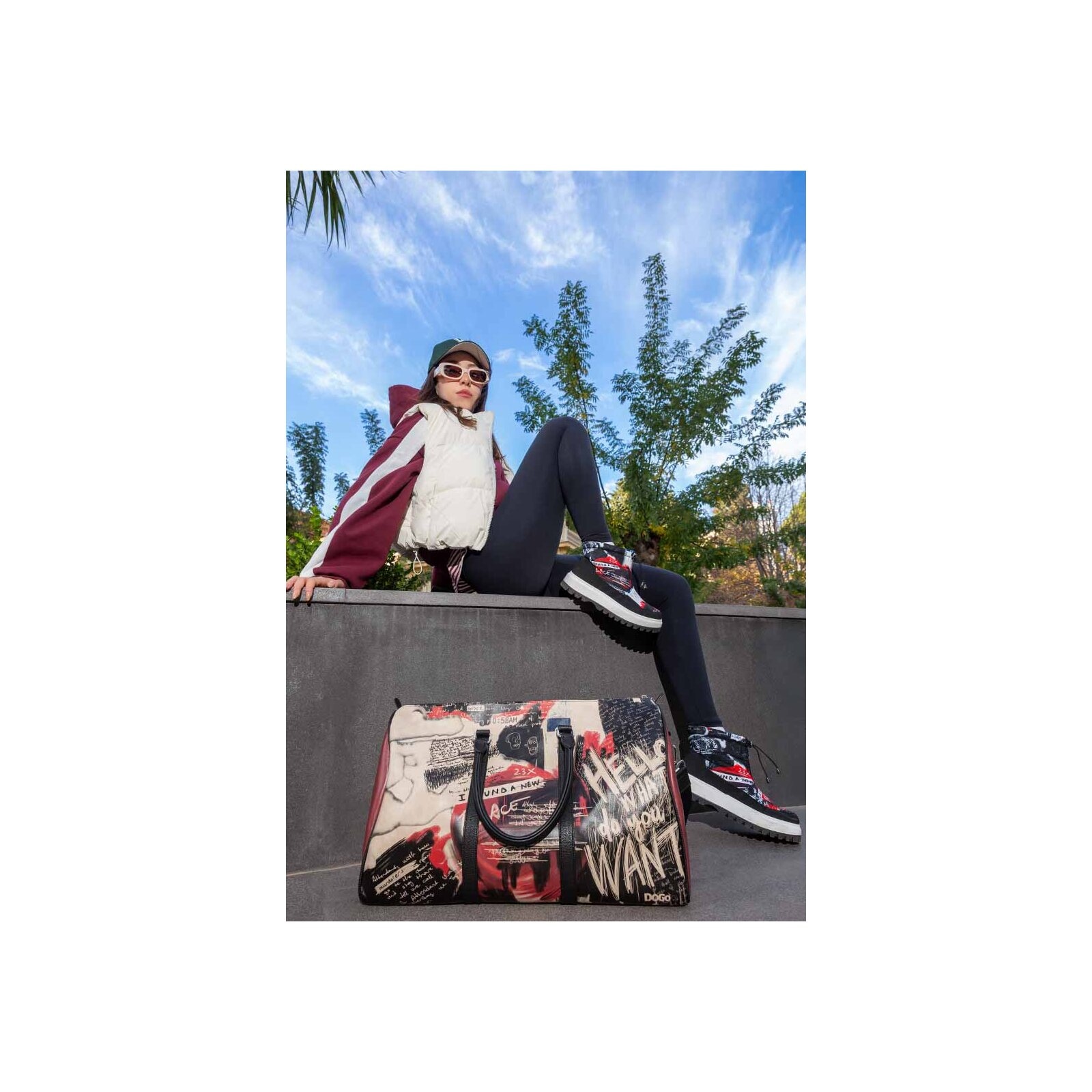 DOGO Reisetasche »Reisetasche Snugline -What Do You Want Art Handgepäck« Handgefertigt
