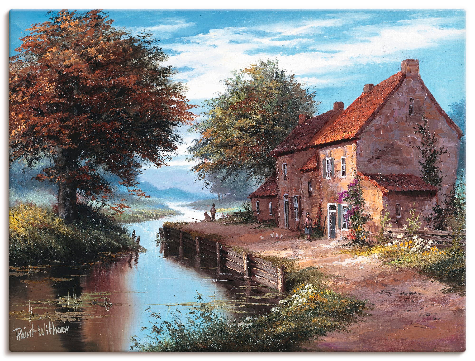 Artland Wandbild »Früher Morgen«, Wandaufkleber (1 BAUR Gewässer, in oder Poster kaufen | St.), als Leinwandbild, versch. Größen