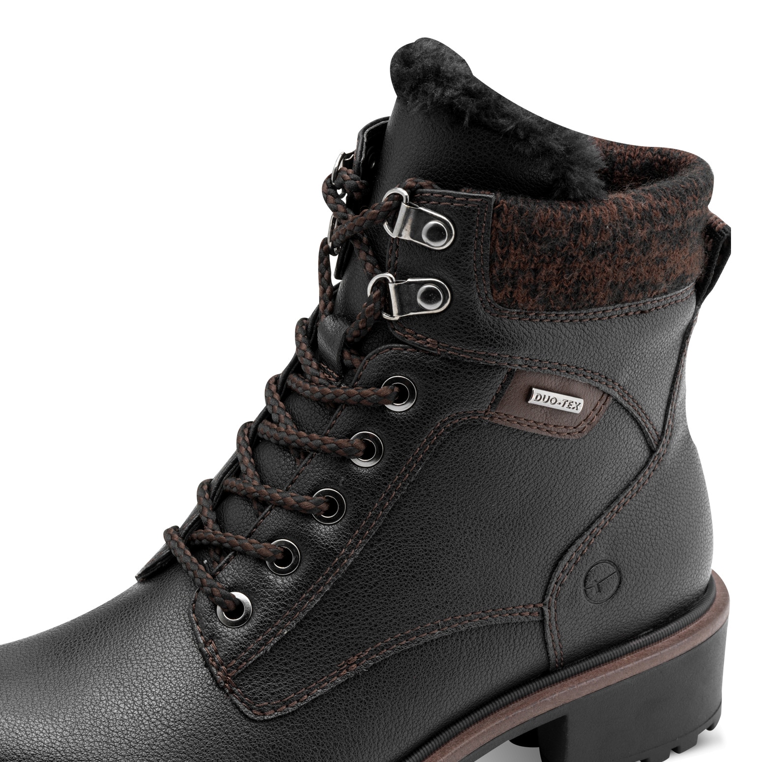 Tamaris Winterboots  , Blockabsatz, Schnürboots, Winterstiefelette mit Duo Tex-Ausstattung