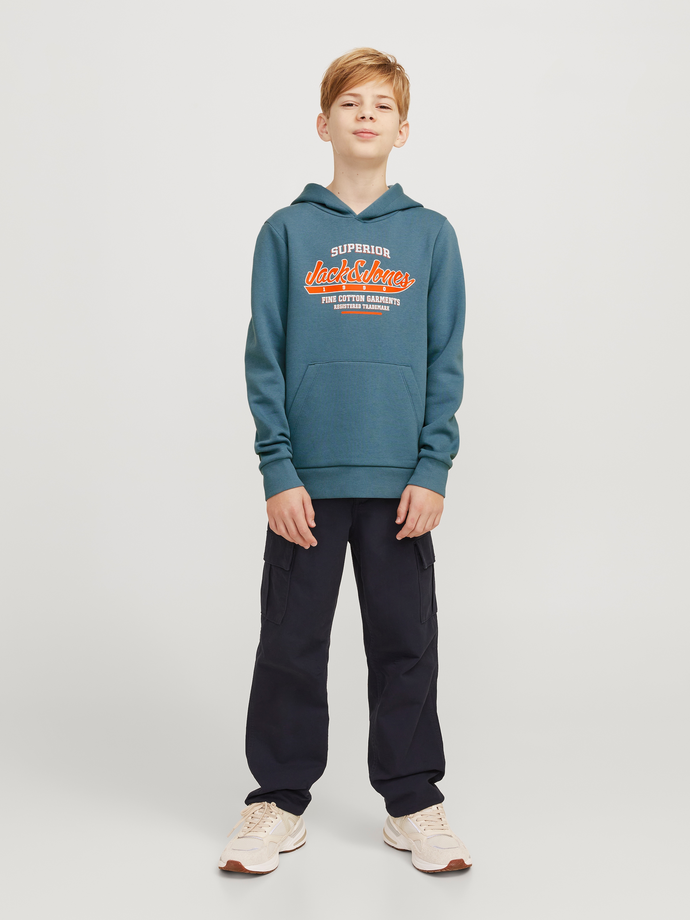 Jack & Jones Junior Kapuzensweatshirt »JJELOGO SWEAT HOOD 2 COL 24/25 NOOS JNR«