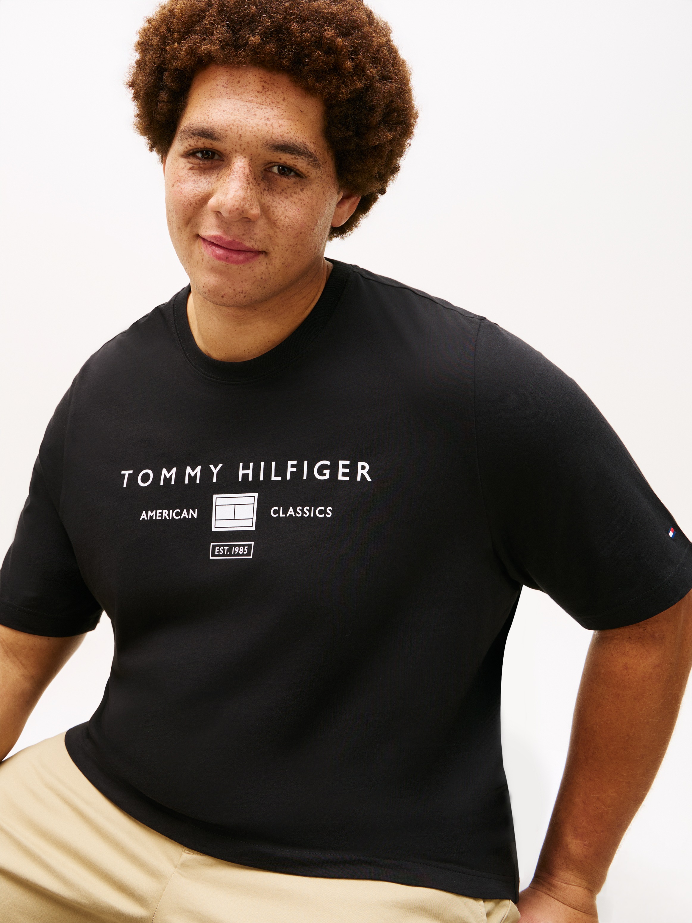 Tommy Hilfiger Big & Tall T-Shirt "BT-BRAND LOVE MONO STACK" Große Größen, günstig online kaufen