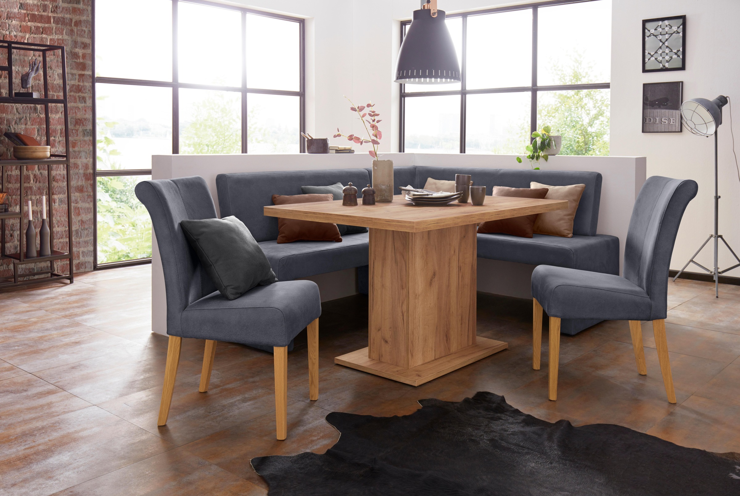 Home affaire 4-Fußstuhl "Barcelona" (Set) 2 Stk. Microfaser Stuhlbeine aus günstig online kaufen
