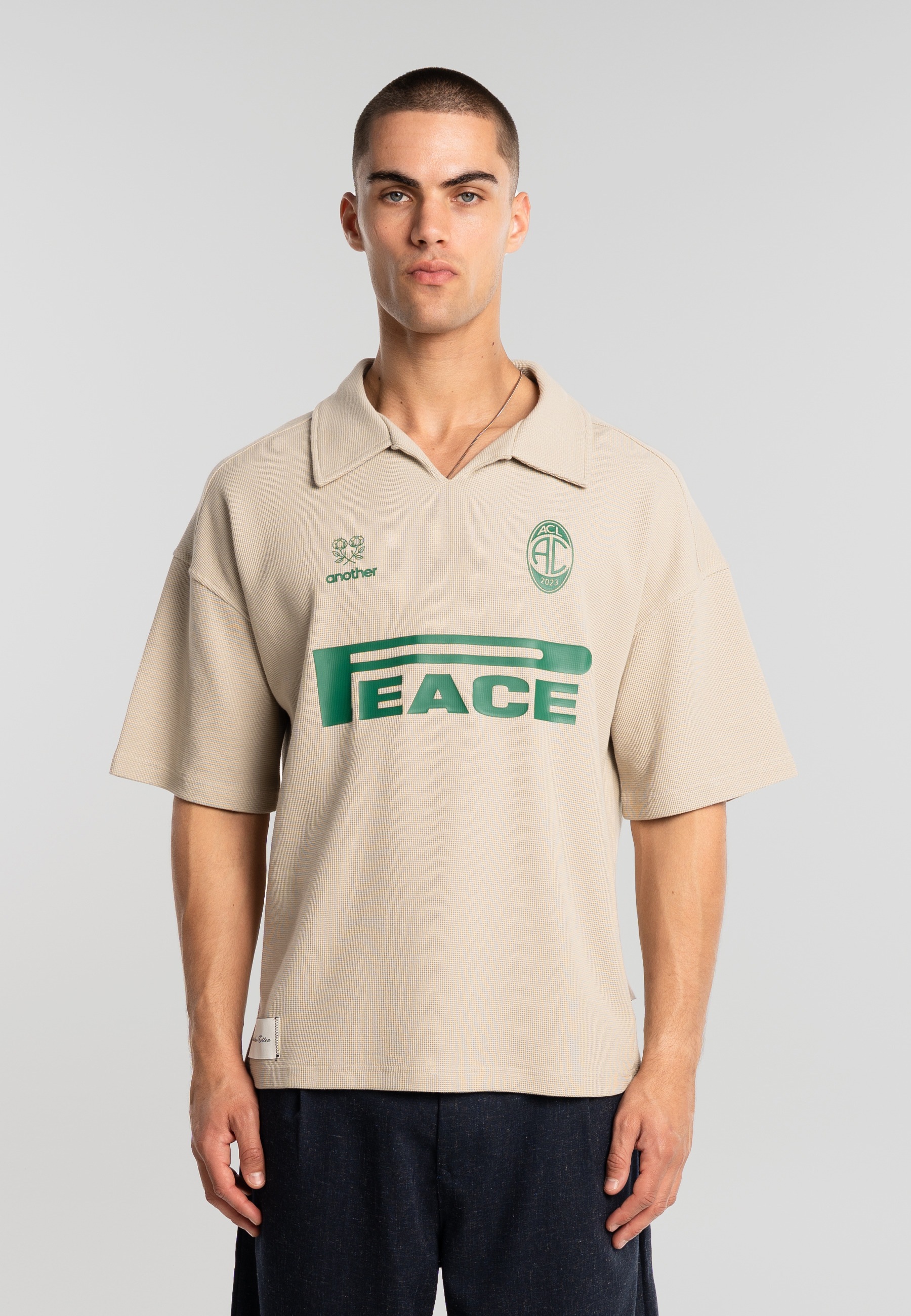 Another Cotton Lab Poloshirt »Another Cotton Lab Peace Waffle Polo« 1