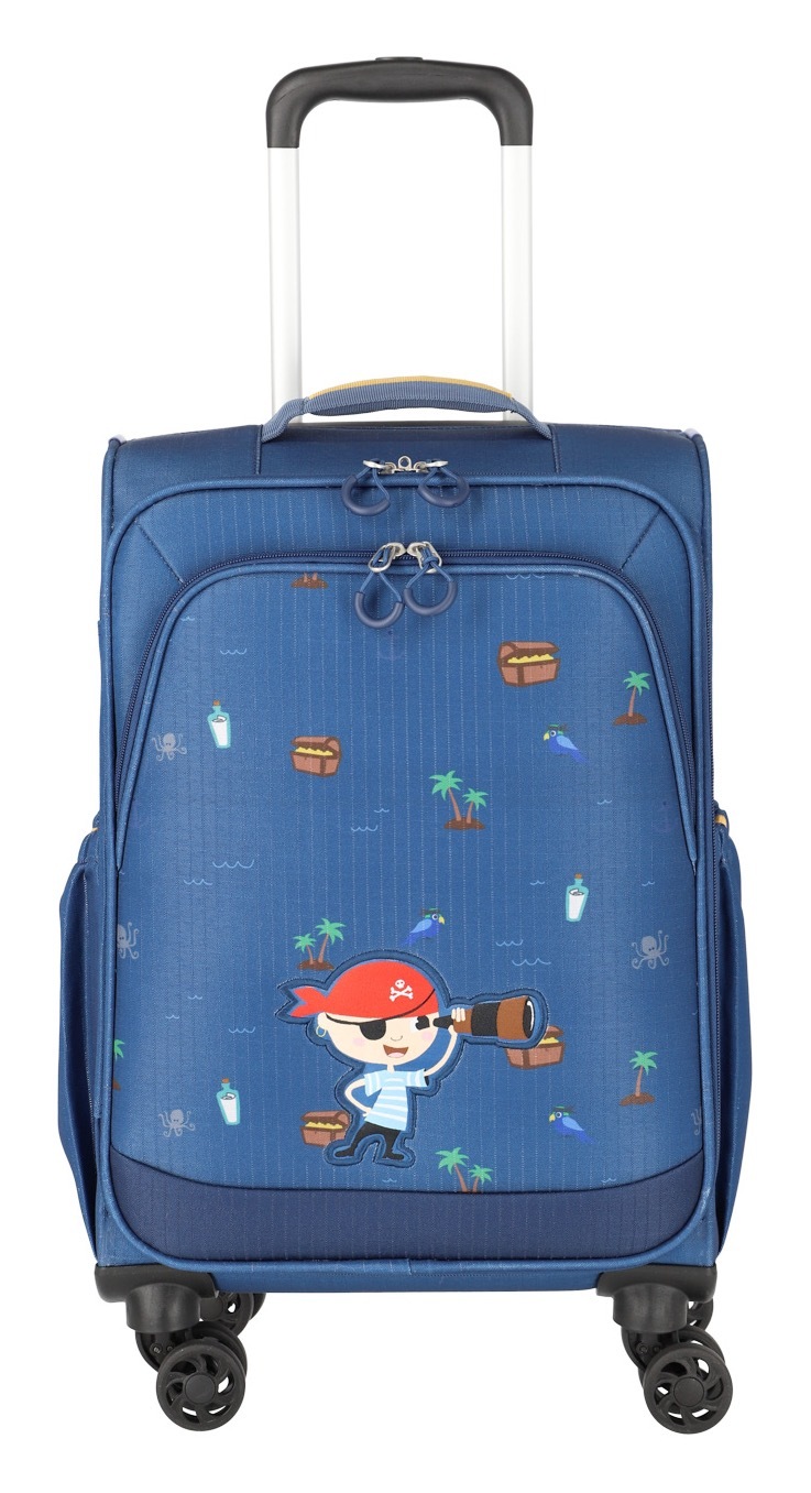 TRAVELITE Jungen Kinderkoffer "MINIMOVER 4w Kindertrolley", blau, Polyester, festlich, Koffer