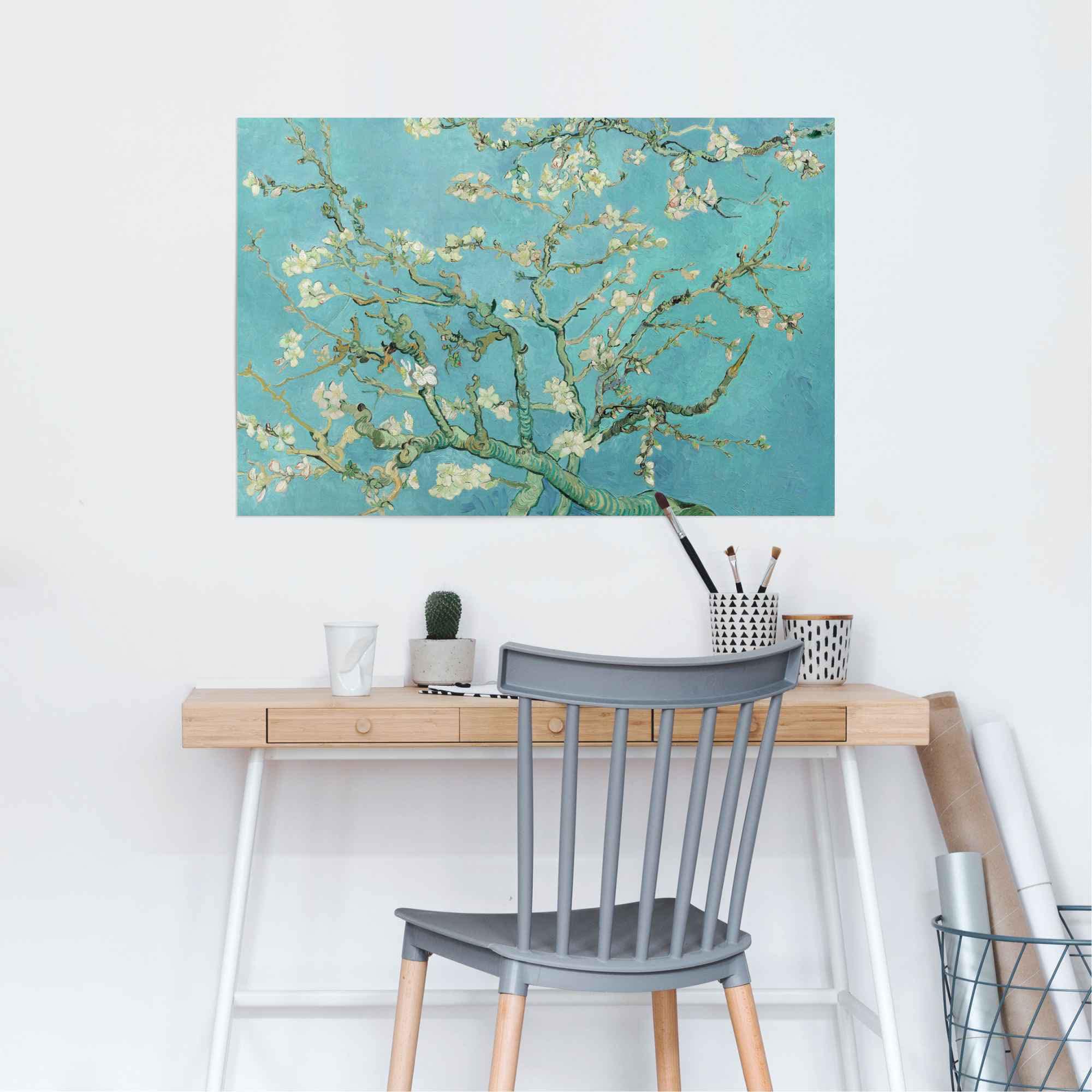 BAUR | bestellen (1 »Poster Blumen, Mandelblüte Reinders! Gogh«, van St.) Vincent Poster