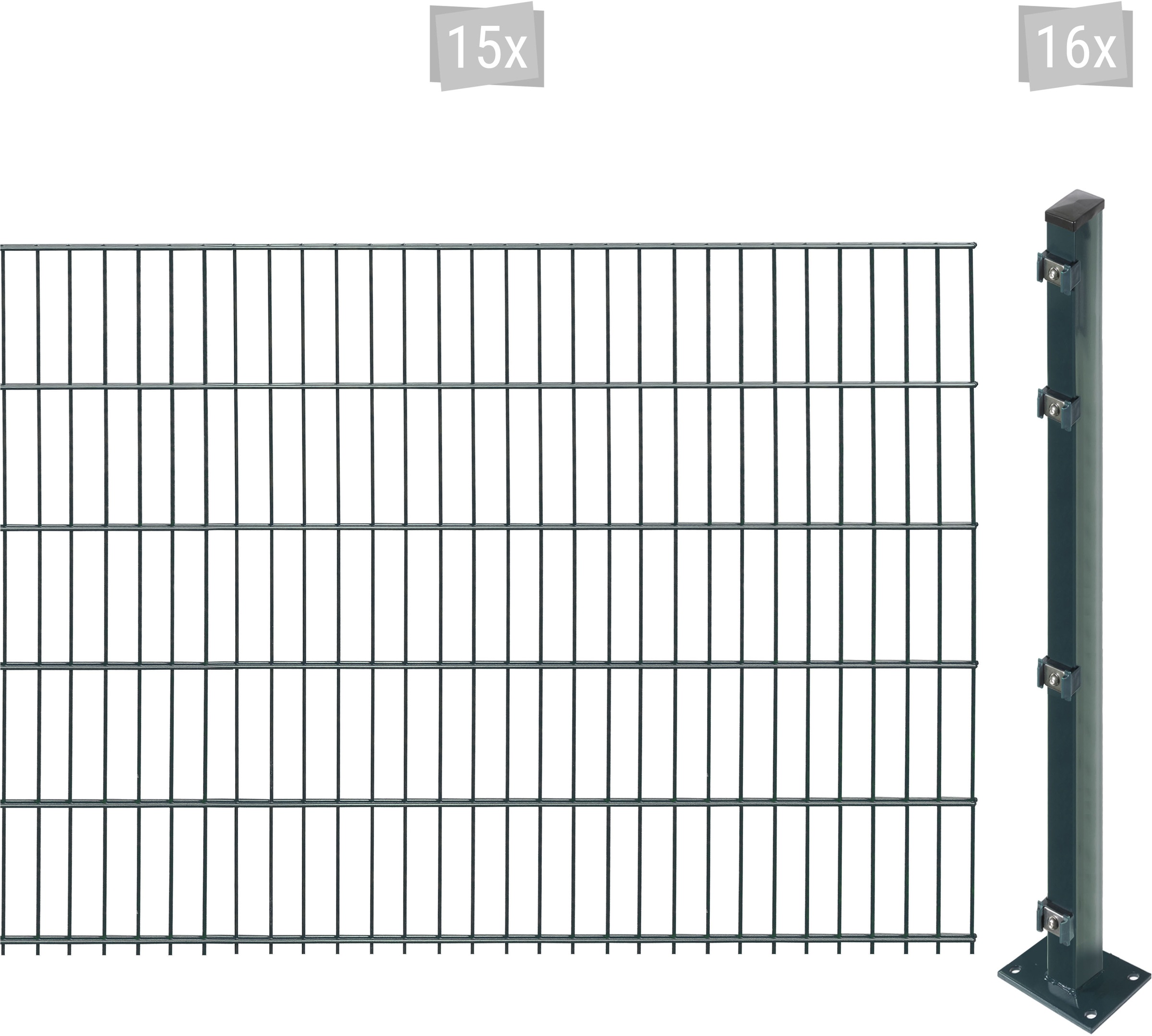 Arvotec "EASY 103 zum Aufschrauben" Zaunhöhe 103 cm, Zaunlänge 2 - 60 m
