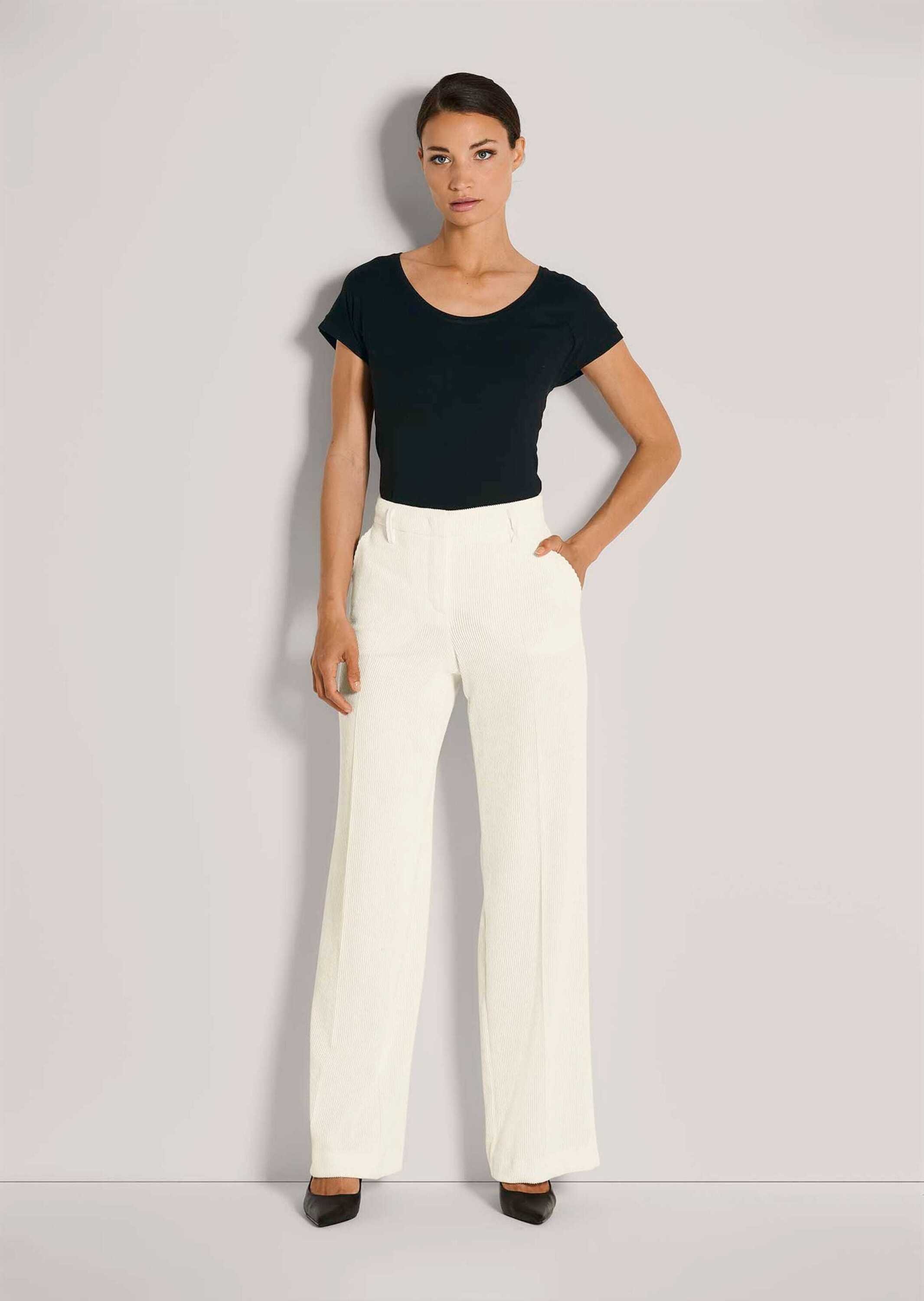 MADELEINE Cordhose "Cordhose Weite Cordhose mit Bügelfalten" günstig online kaufen