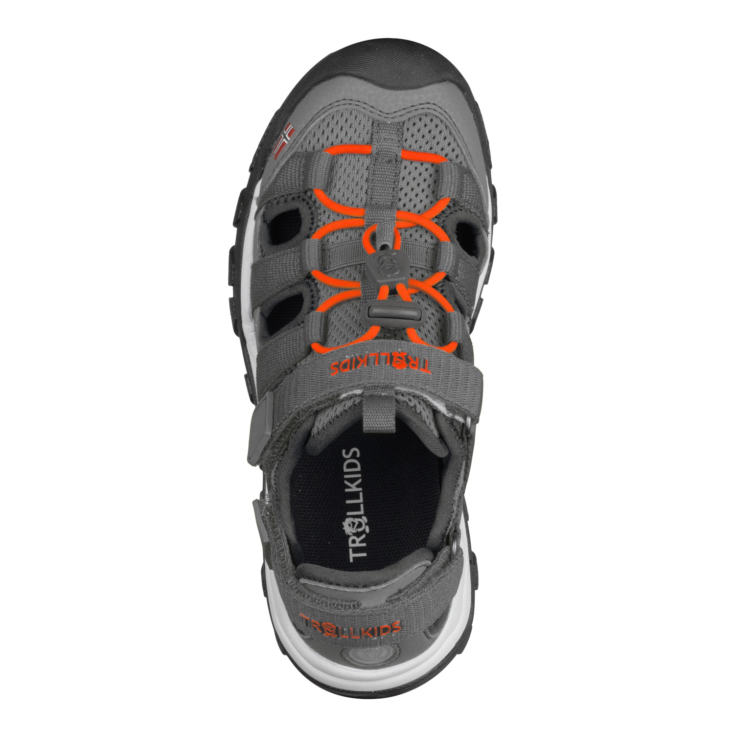Outdoorsandale TROLLKIDS "KIDS KRISTIANSAND SANDAL XT", Kinder, Gr. 34, anthrazit, orange, Synthetik, Schuhe Outdoorsandale 2