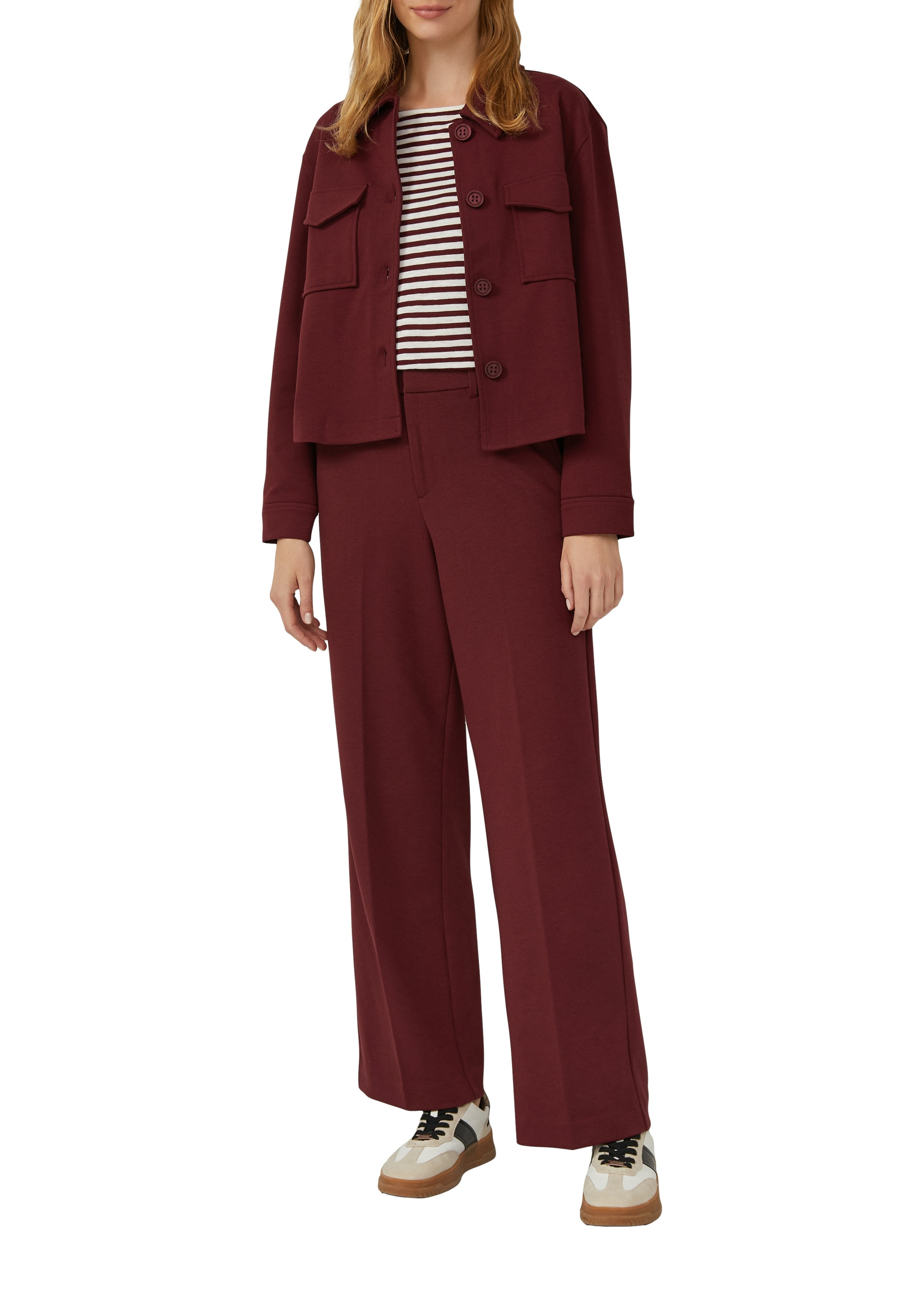 s.Oliver Jerseyhose, aus Struktur-Jersey günstig online kaufen