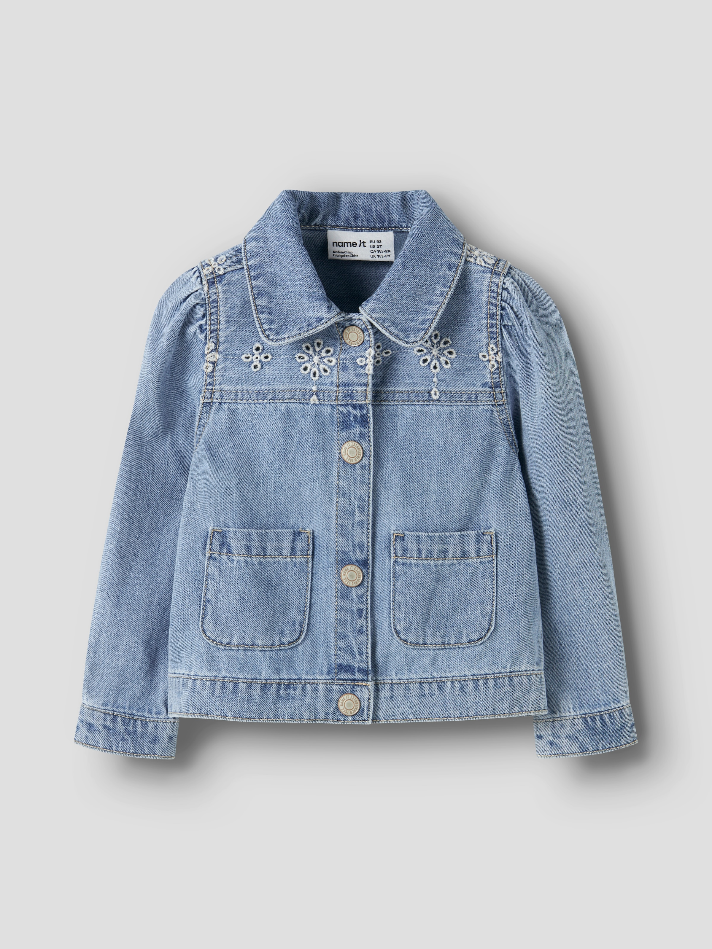 Name It Jeansjacke "NMFHARPER DNM ANGLAISE JACKET 1026-OV H" Baumwolle